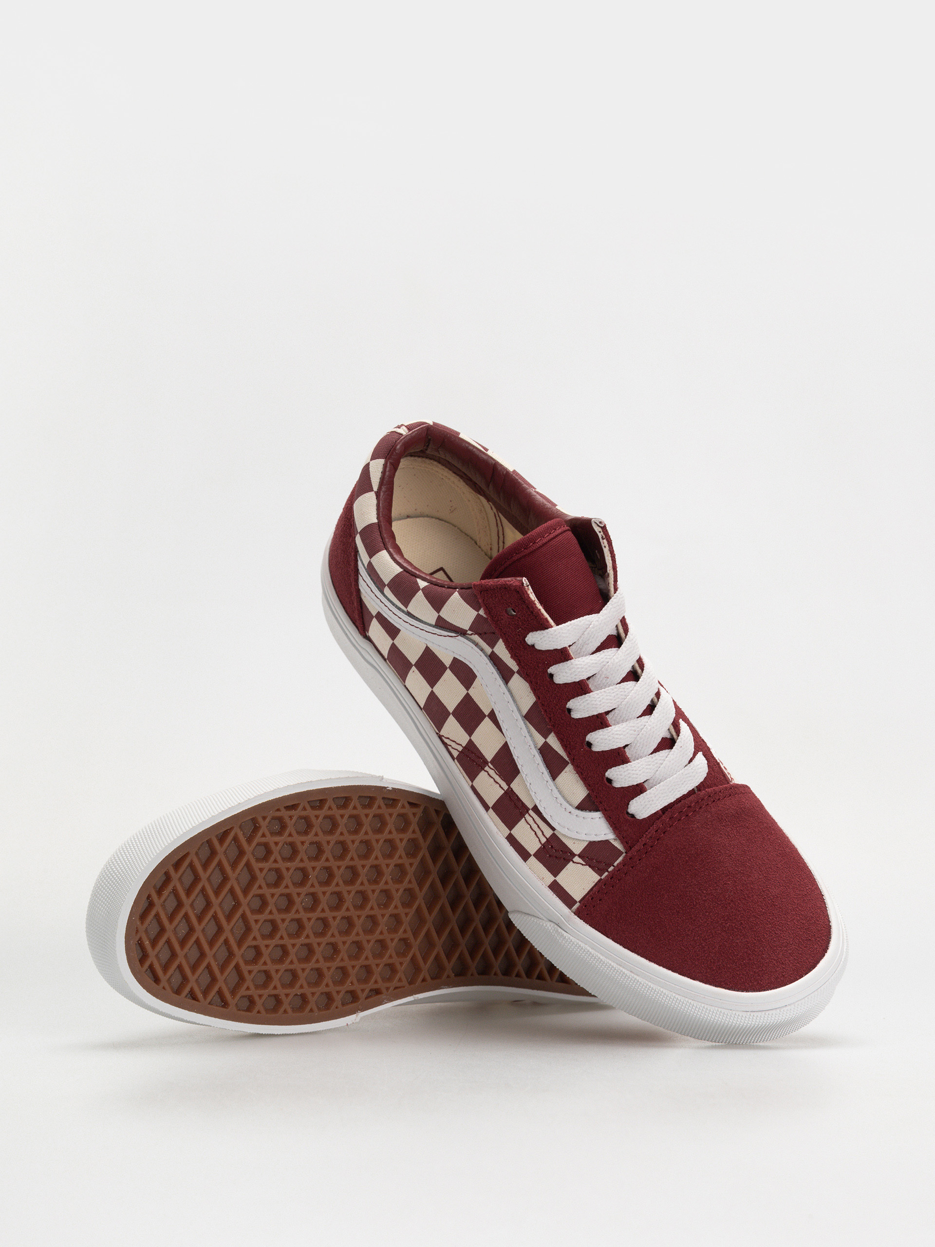 Boty Vans Old Skool (checkerboard red/white)