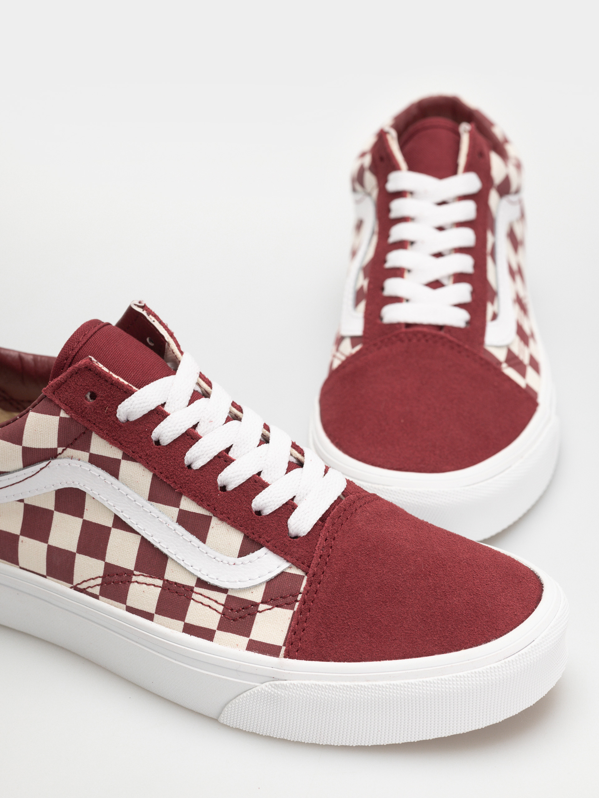 Boty Vans Old Skool (checkerboard red/white)