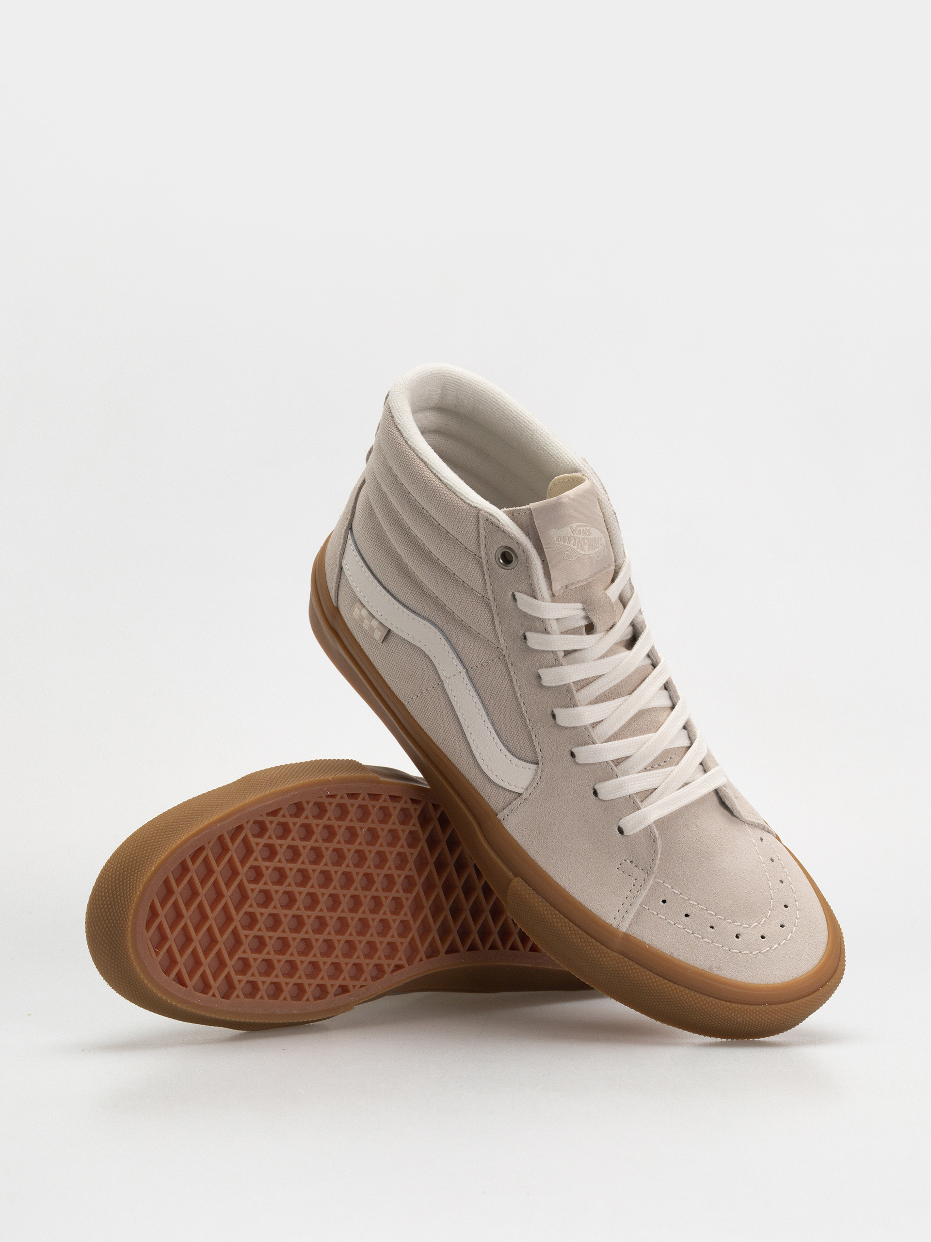Boty Vans Skate Sk8 Hi (light gray/gum)