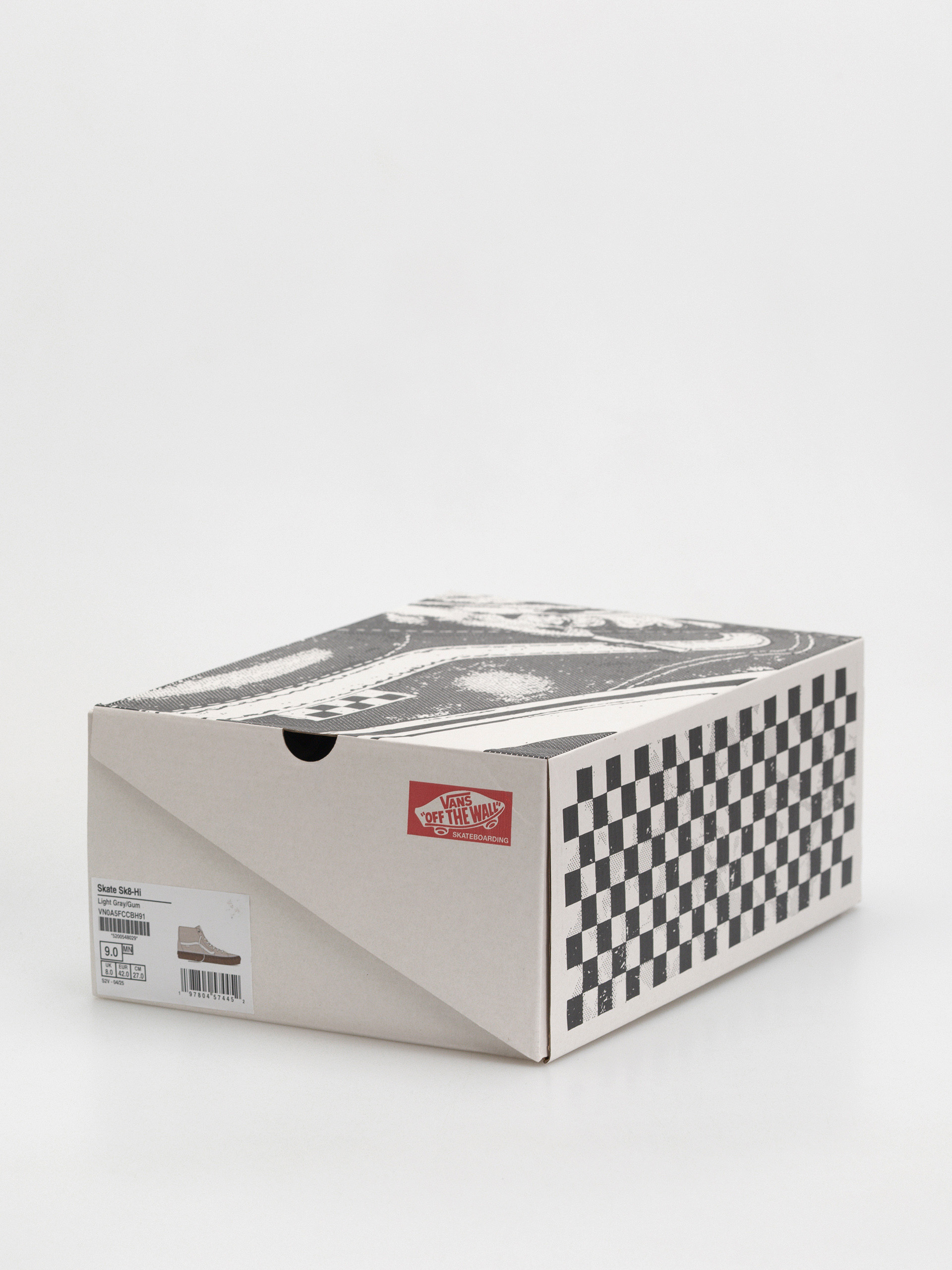 Boty Vans Skate Sk8 Hi (light gray/gum)