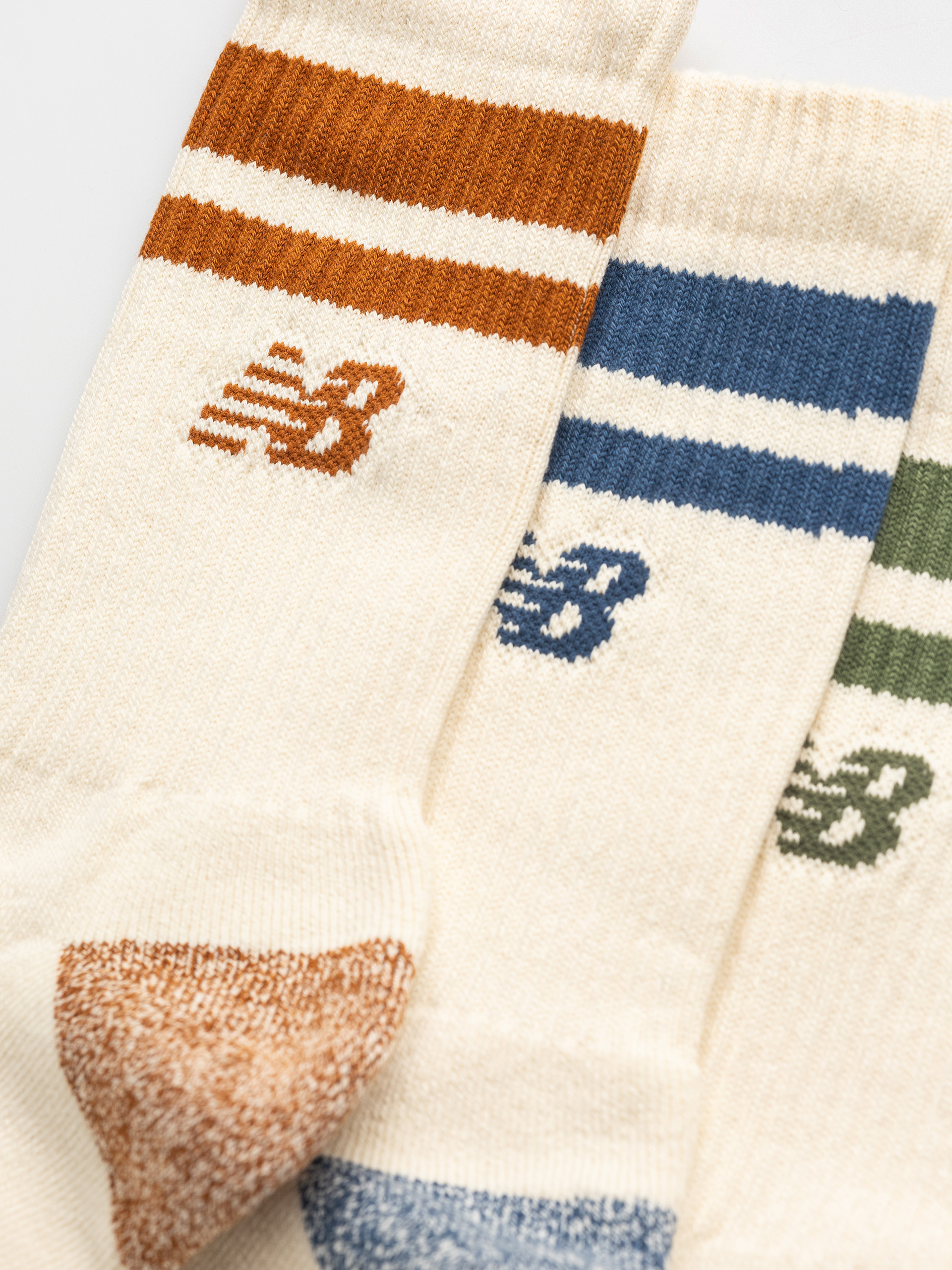 Ponožky New Balance Active Lifestyle Striped Crew 3Pc (print/pattern/misc)