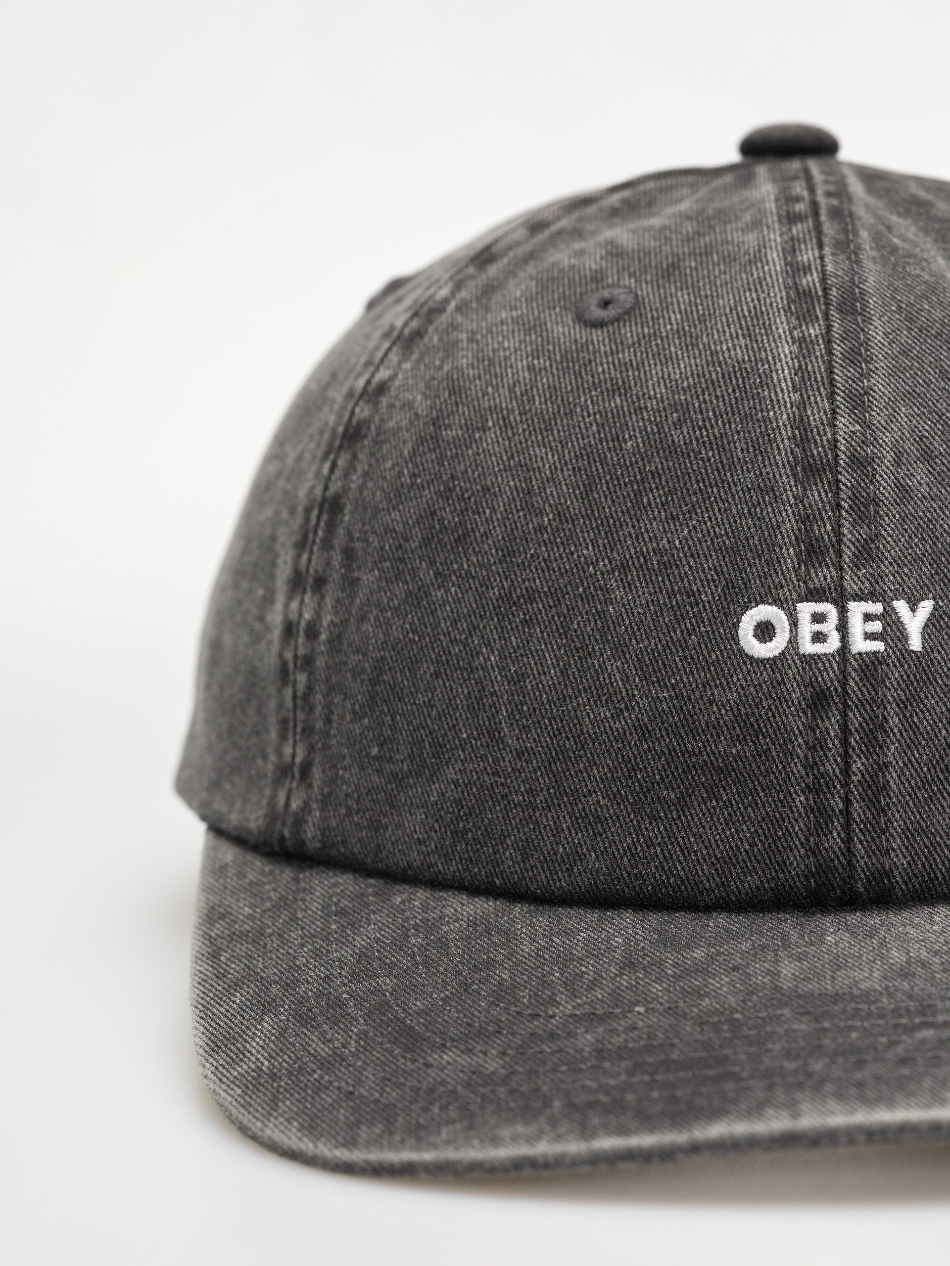 Kšiltovka  OBEY Pigment Bold 6 Panel Strapback (pigment black)