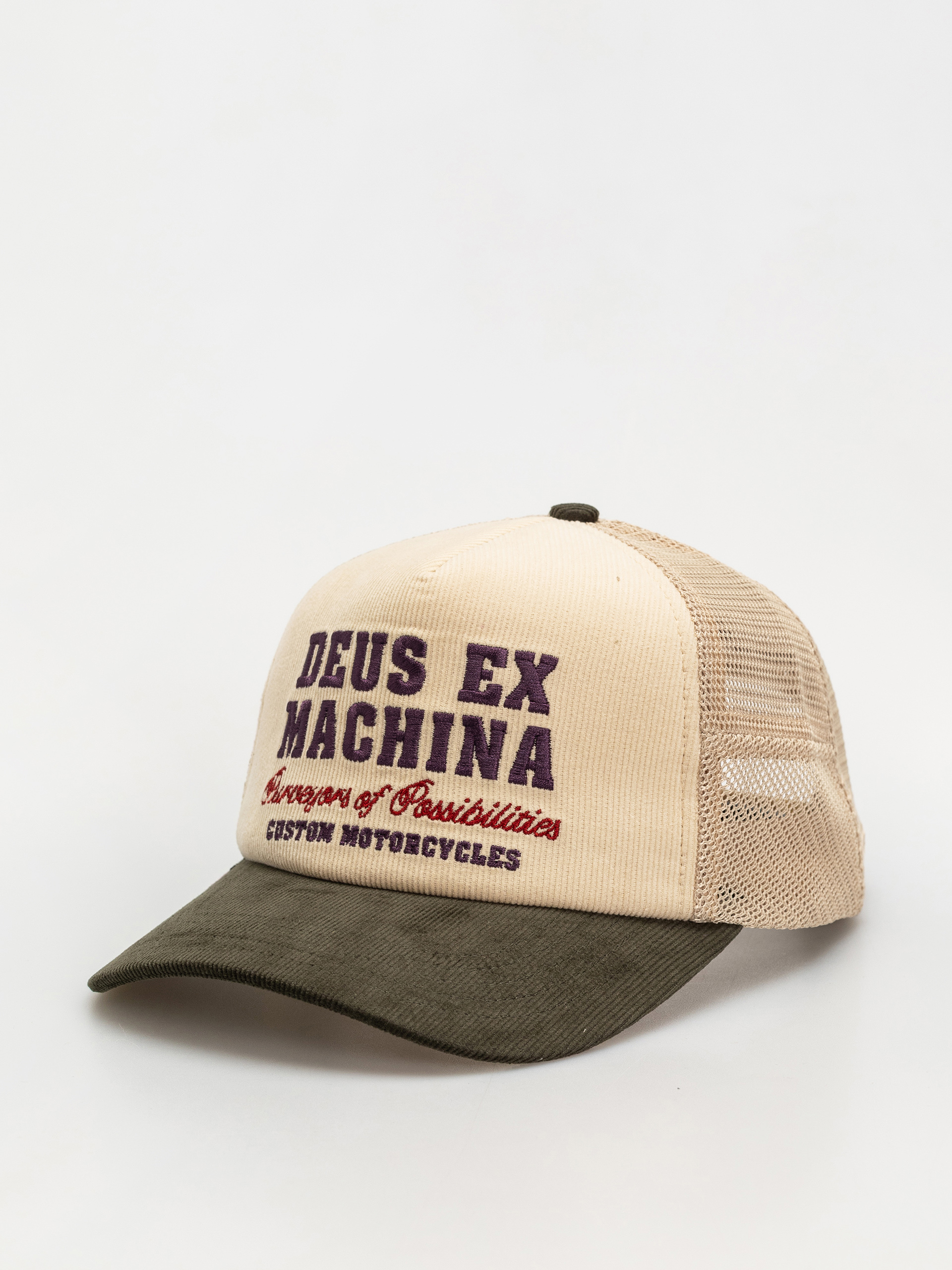 Kšiltovka  Deus Ex Machina Gumshoe Cord Trucker (cream)