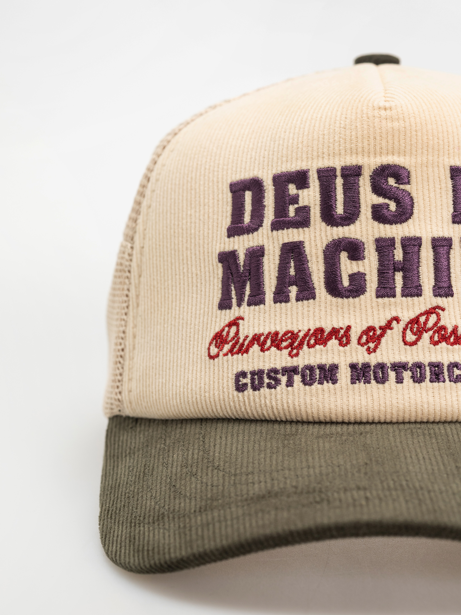 Kšiltovka  Deus Ex Machina Gumshoe Cord Trucker (cream)