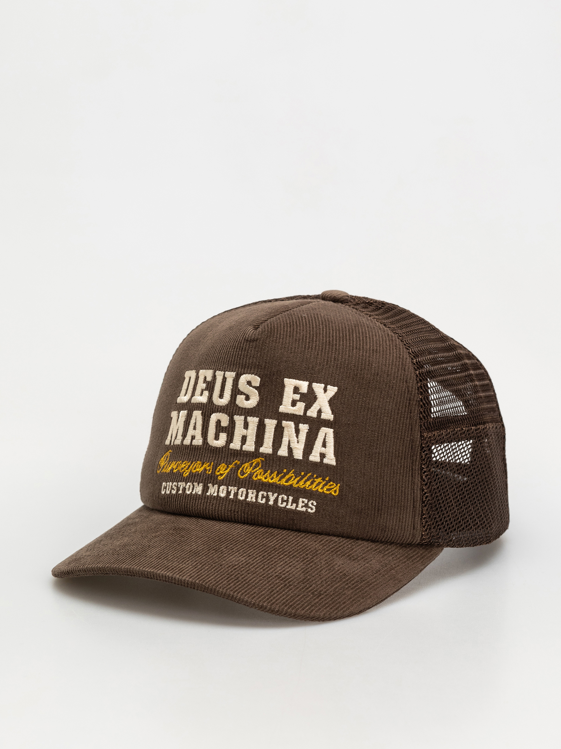 Kšiltovka  Deus Ex Machina Gumshoe Cord Trucker (potting brown)