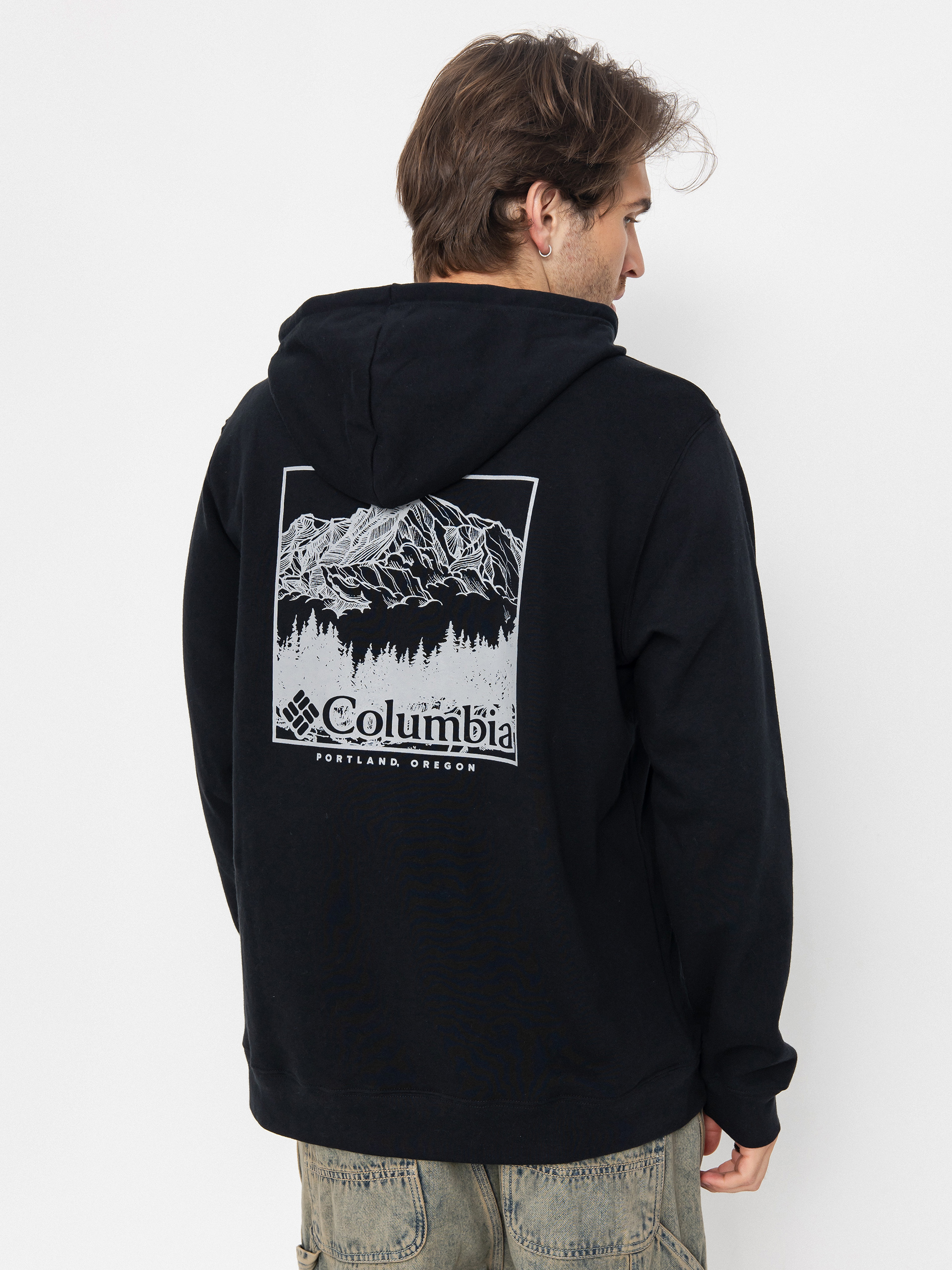 Mikina s kapucu00ed Columbia Columbia Trek HD (black/meadowland)