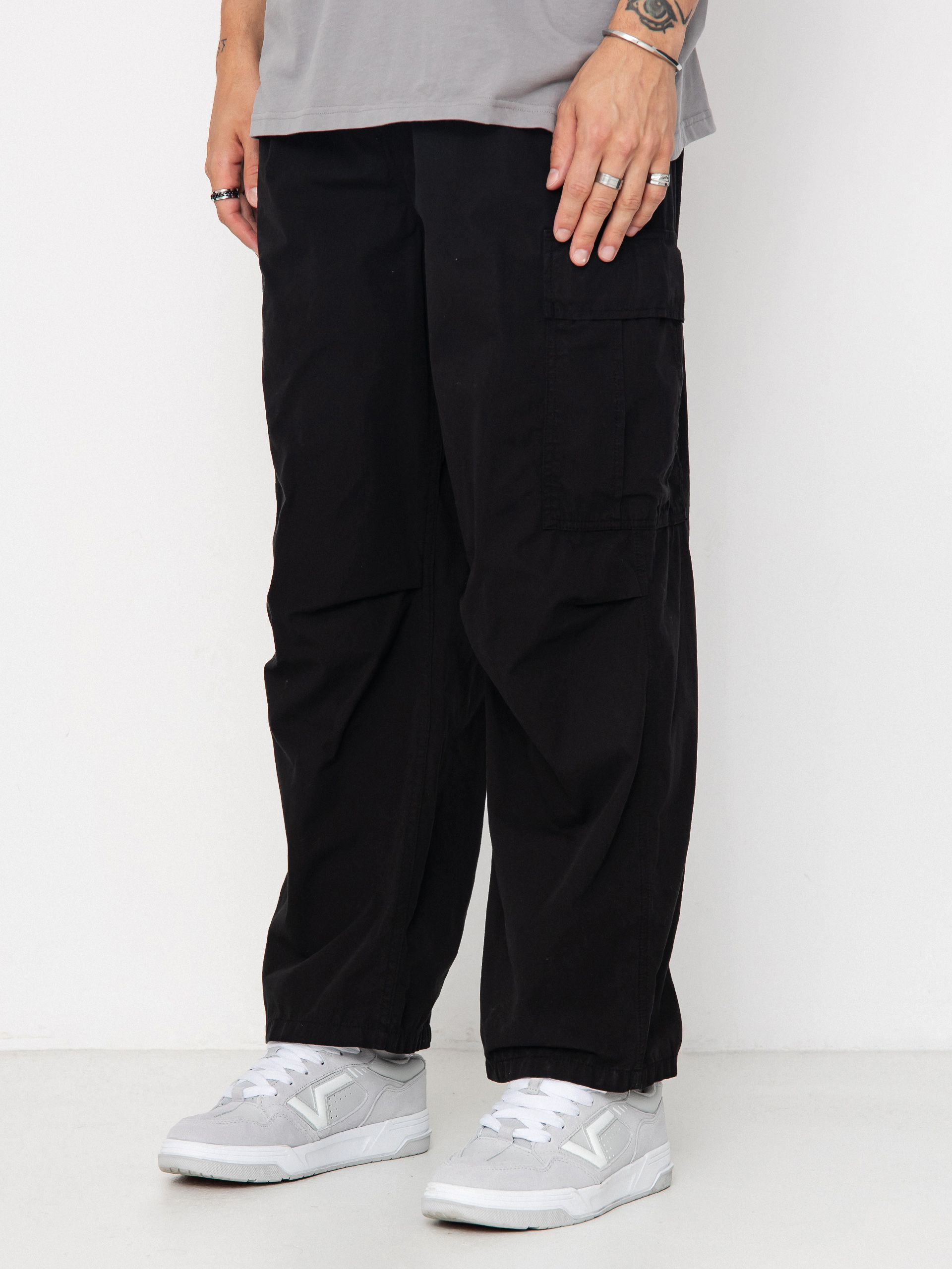 Kalhoty Carhartt WIP Cole Cargo (black/garment dyed)