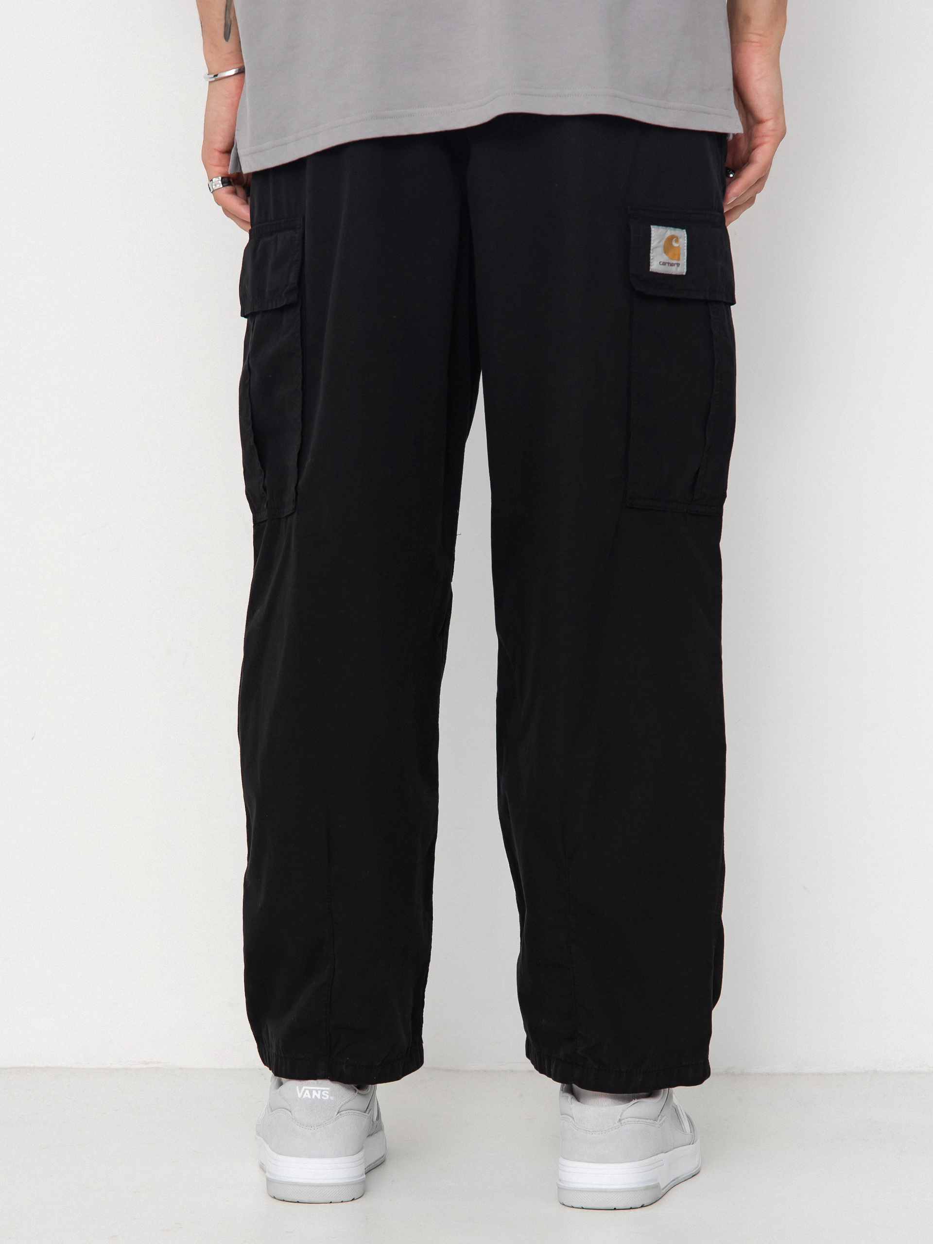 Kalhoty Carhartt WIP Cole Cargo (black/garment dyed)