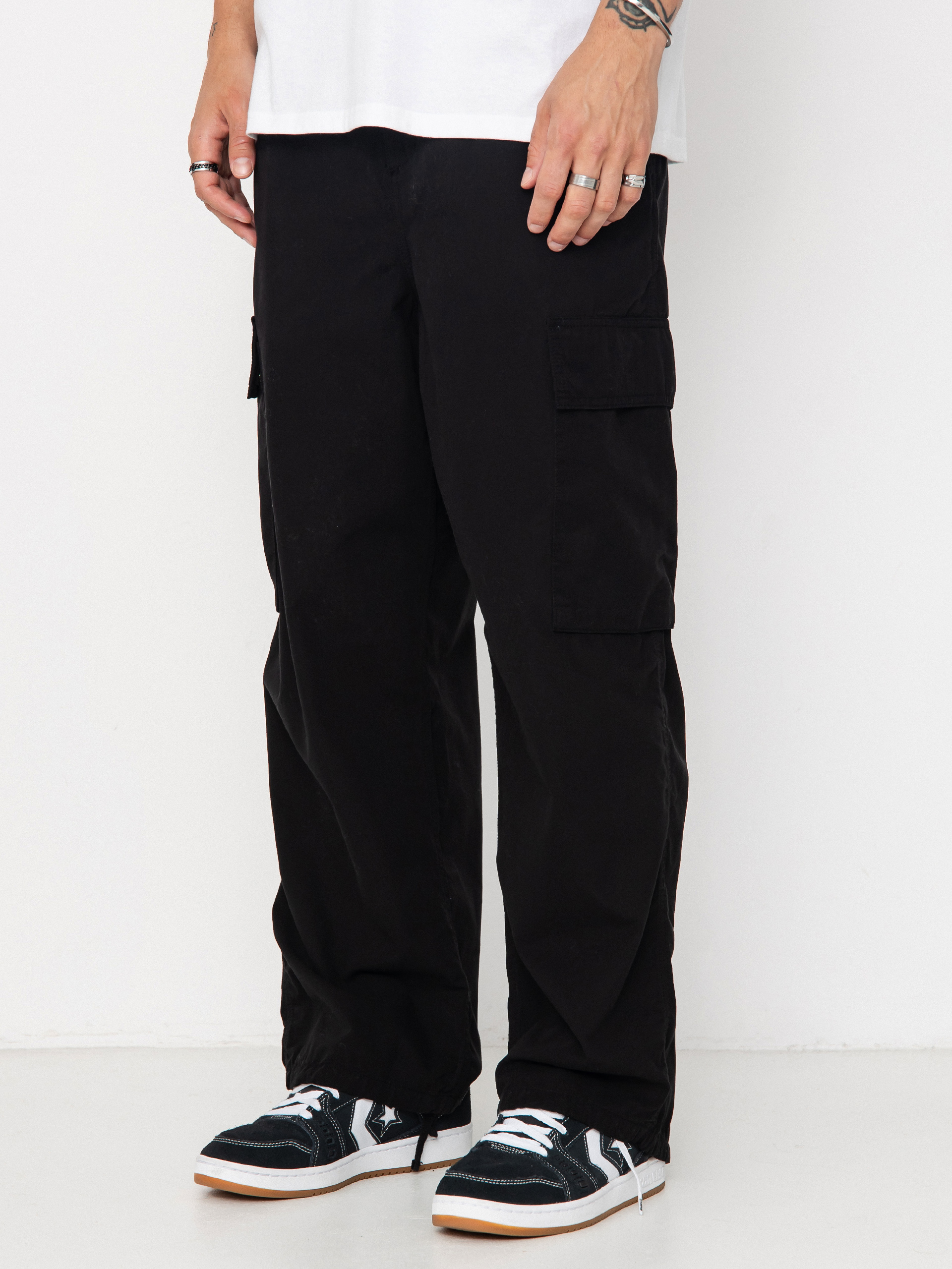 Kalhoty Carhartt WIP Kade Cargo (black/garment dyed)