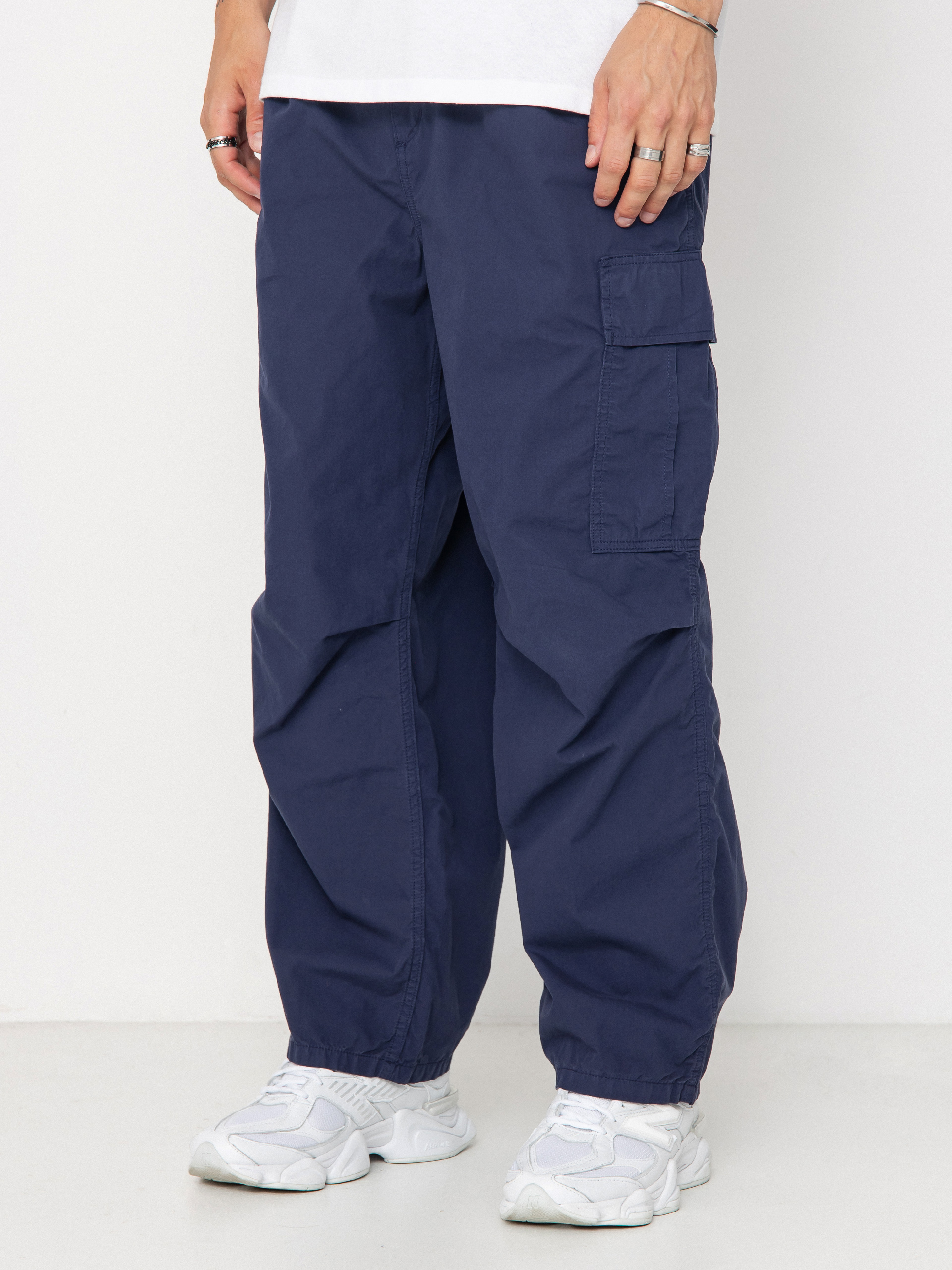 Kalhoty Carhartt WIP Cole Cargo (blue/garment dyed)