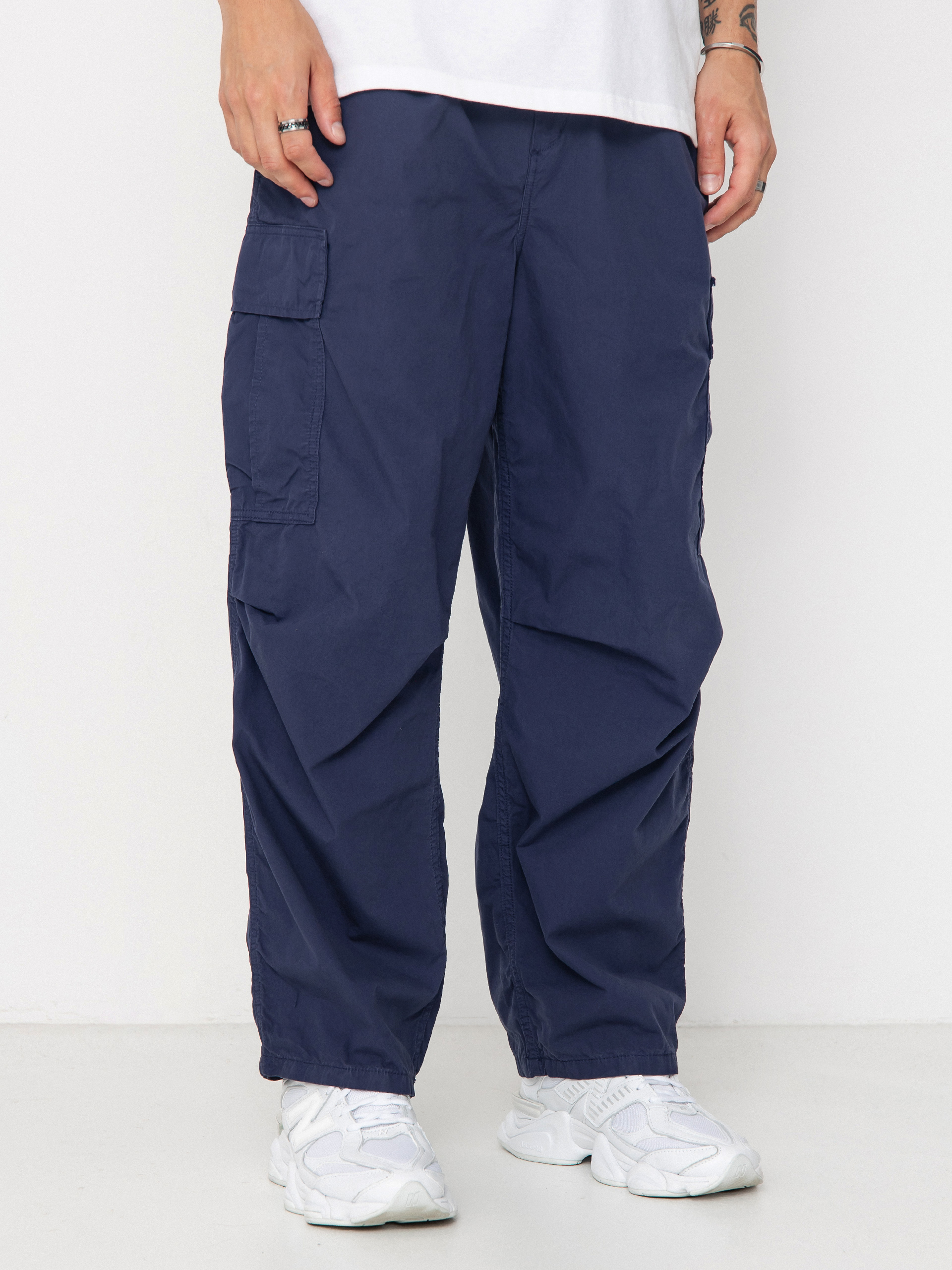 Kalhoty Carhartt WIP Cole Cargo (blue/garment dyed)
