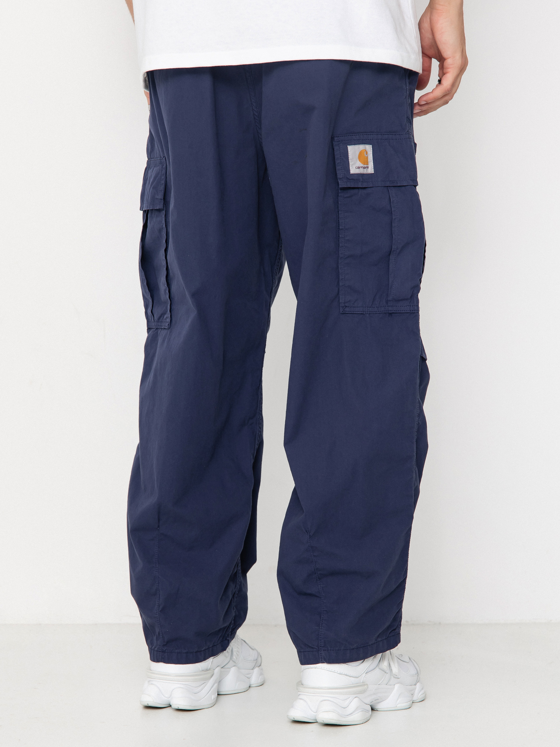 Kalhoty Carhartt WIP Cole Cargo (blue/garment dyed)