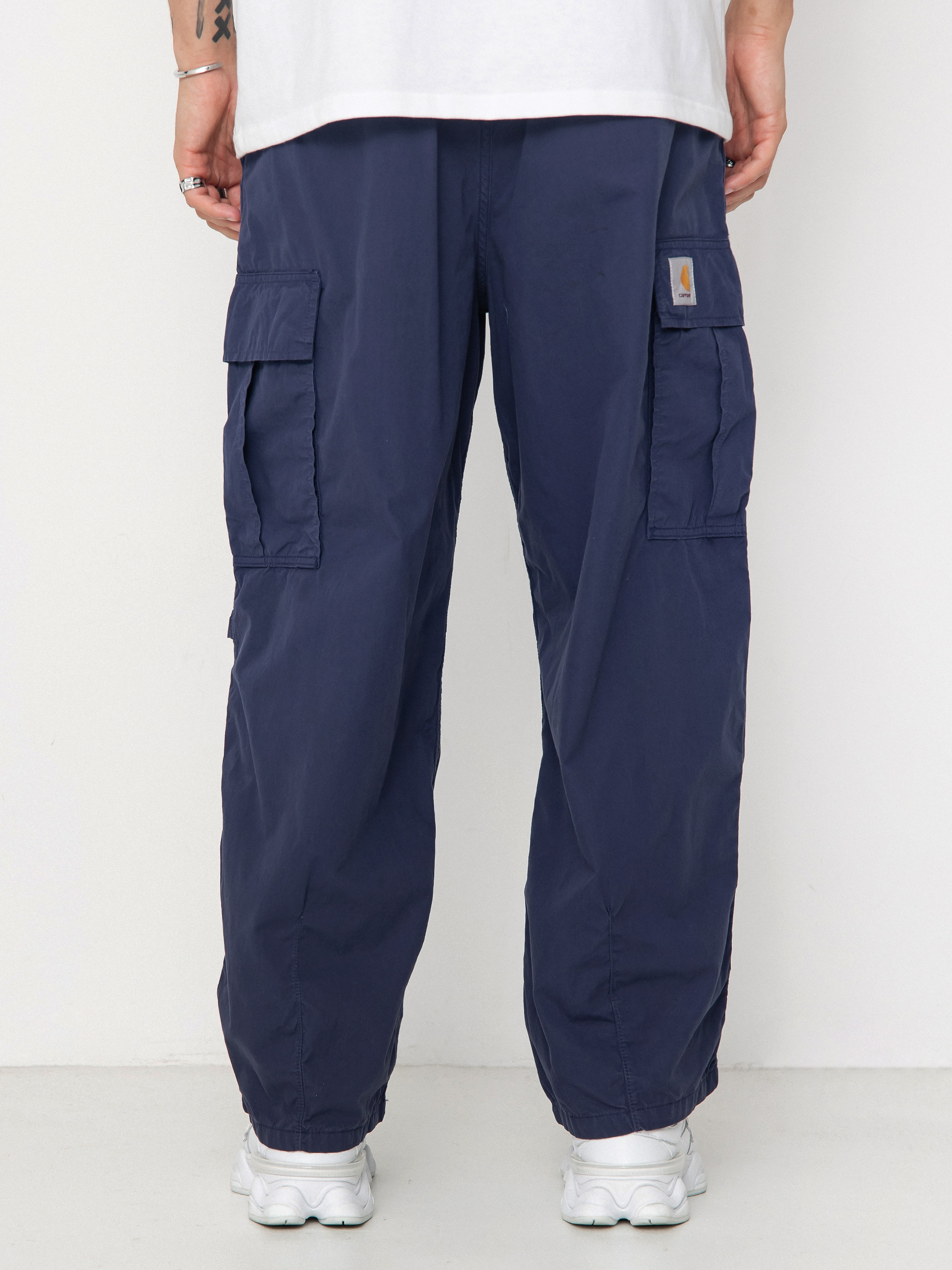 Kalhoty Carhartt WIP Cole Cargo (blue/garment dyed)