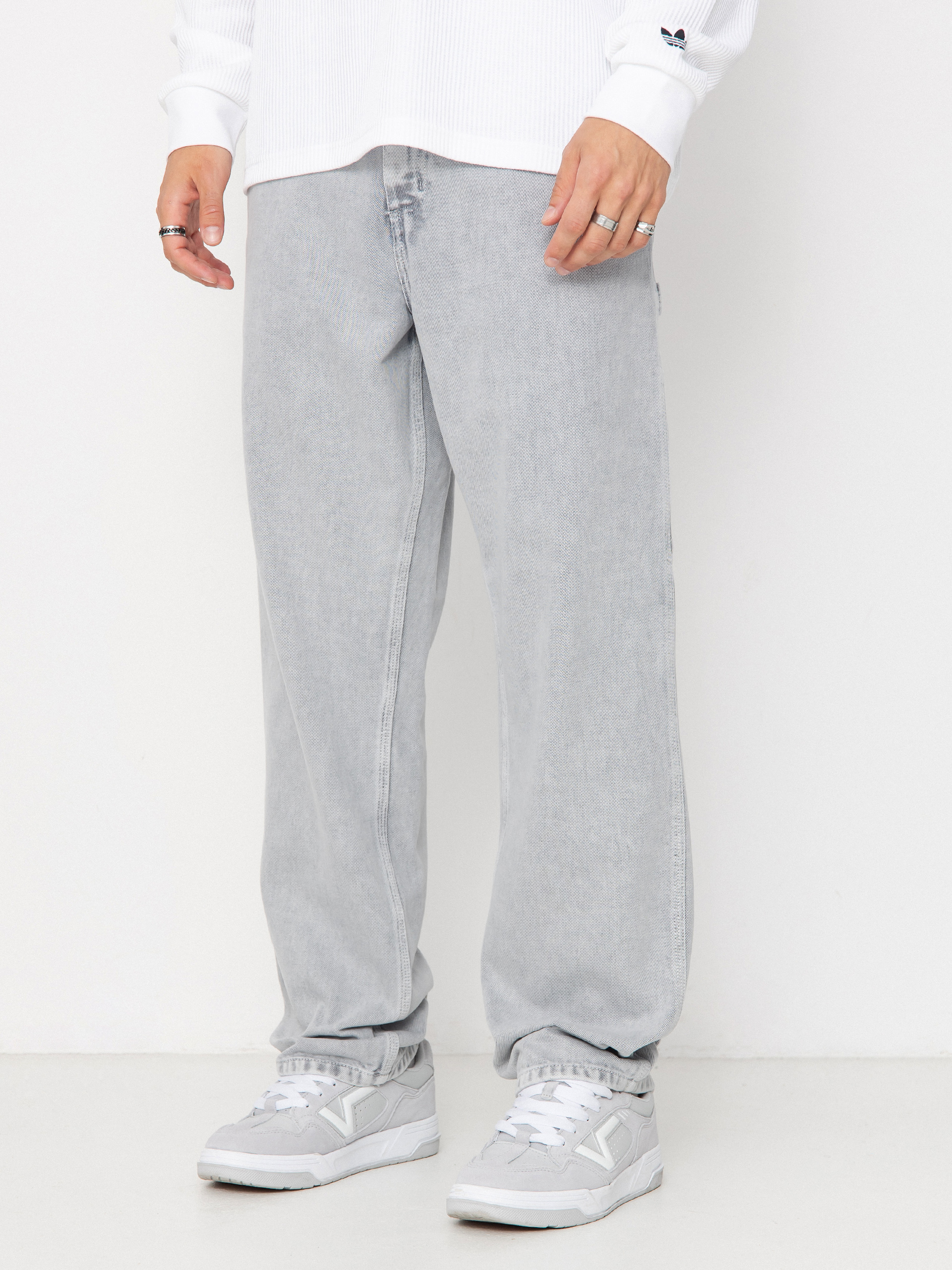 Kalhoty Carhartt WIP Single Knee (black/chalk wash)