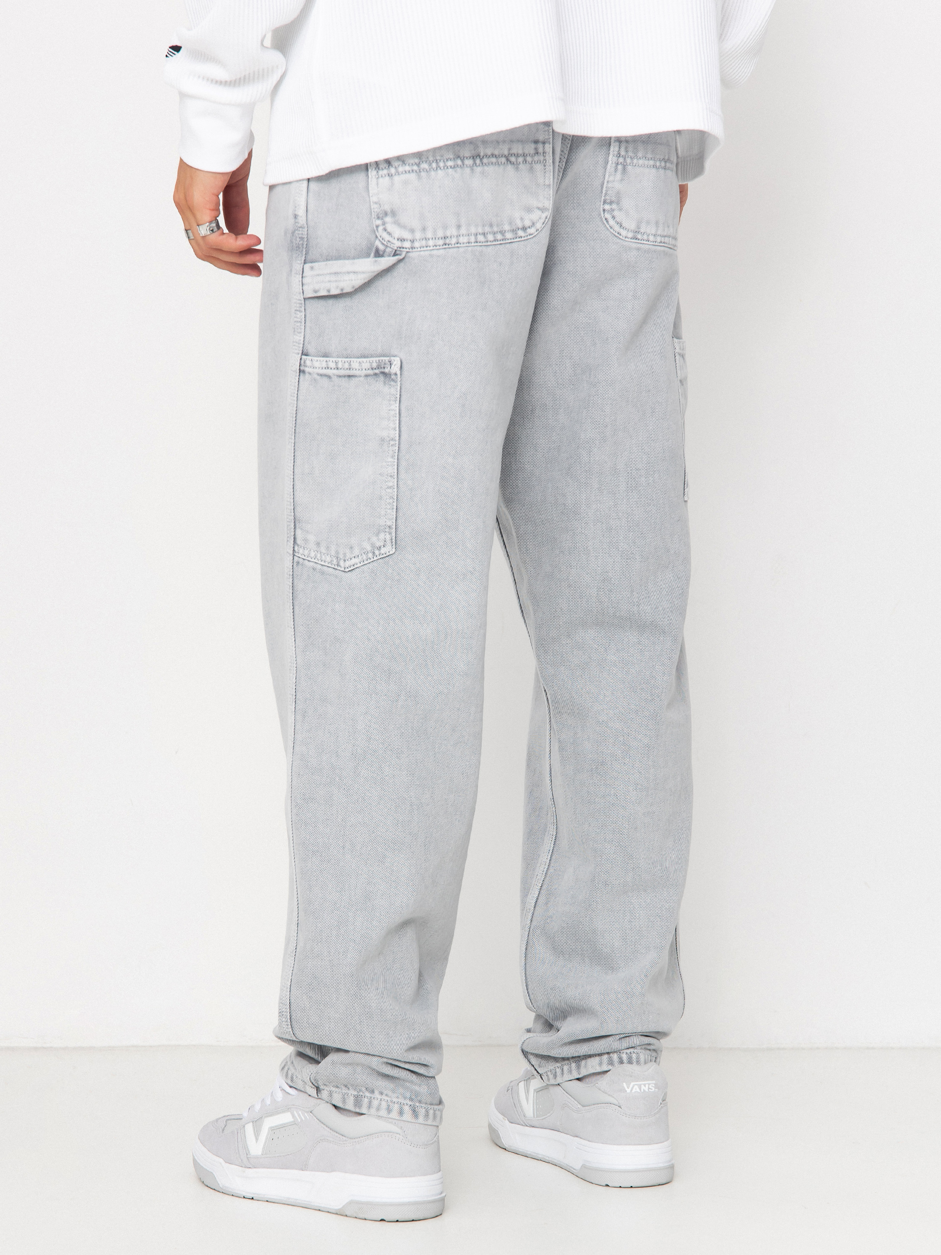 Kalhoty Carhartt WIP Single Knee (black/chalk wash)