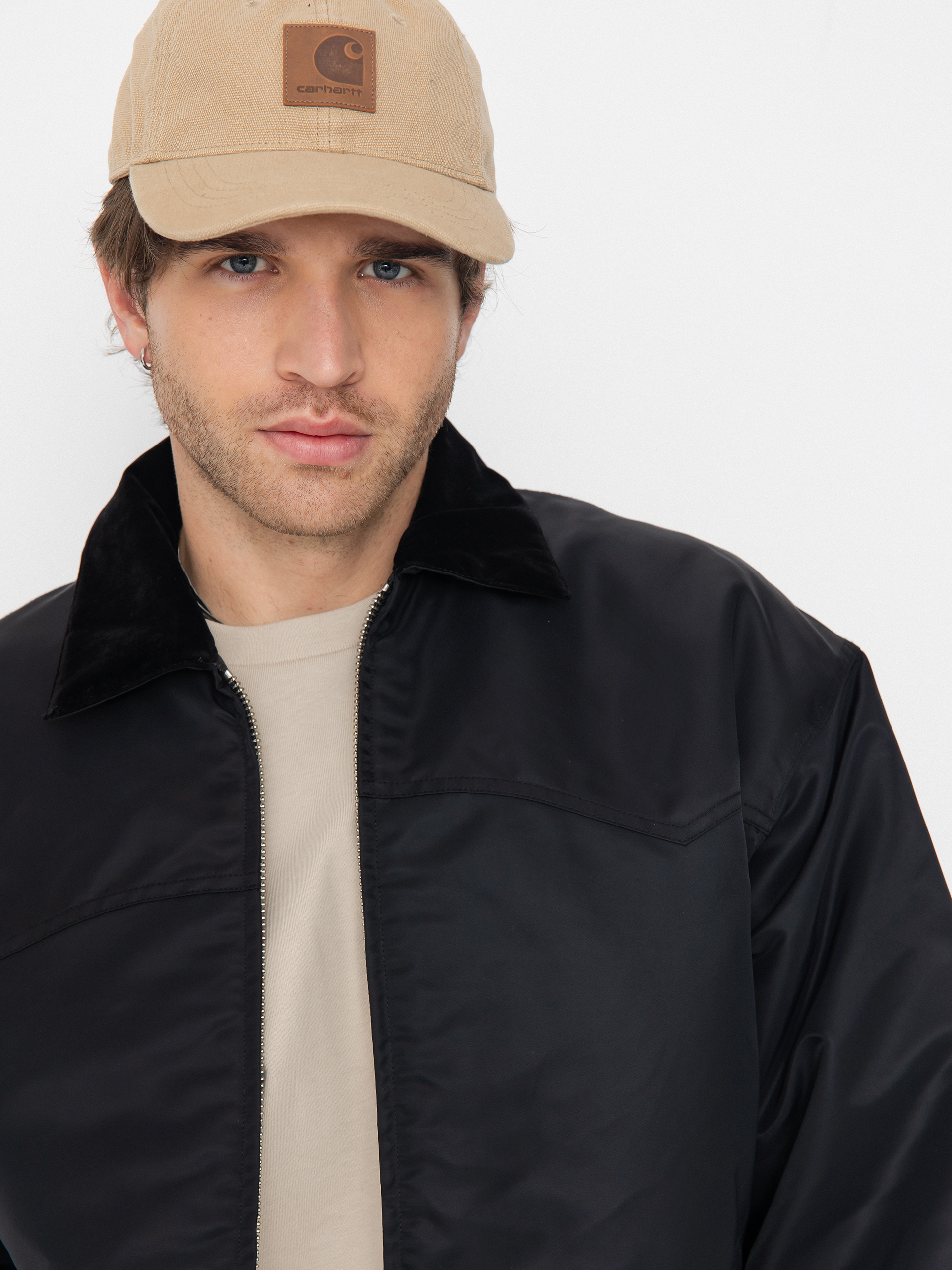 Bunda Carhartt WIP Santa Fe Alumni (black/scarlet)
