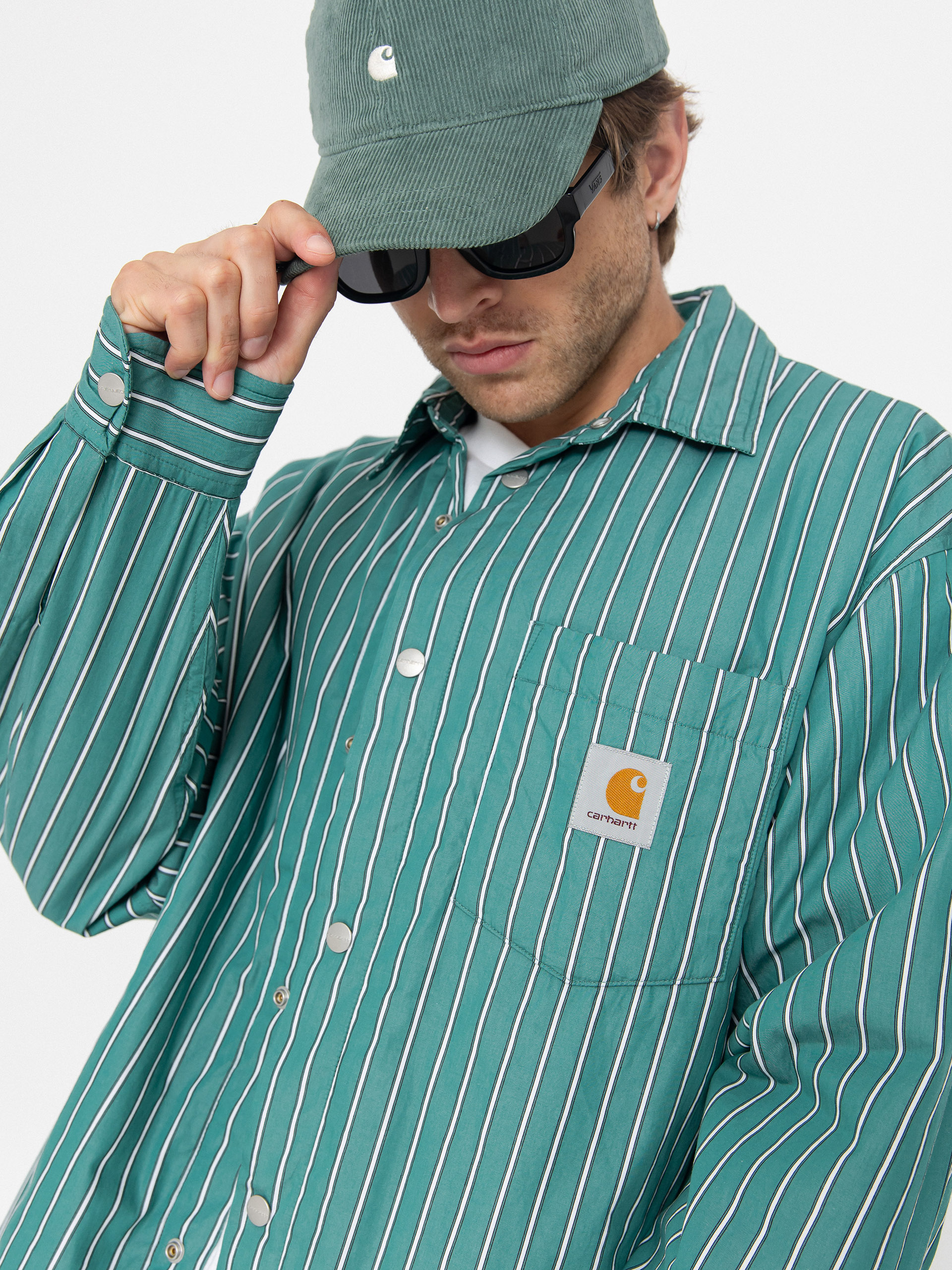 Bunda Carhartt WIP Grimsby (grimsby stripe/saguaro)