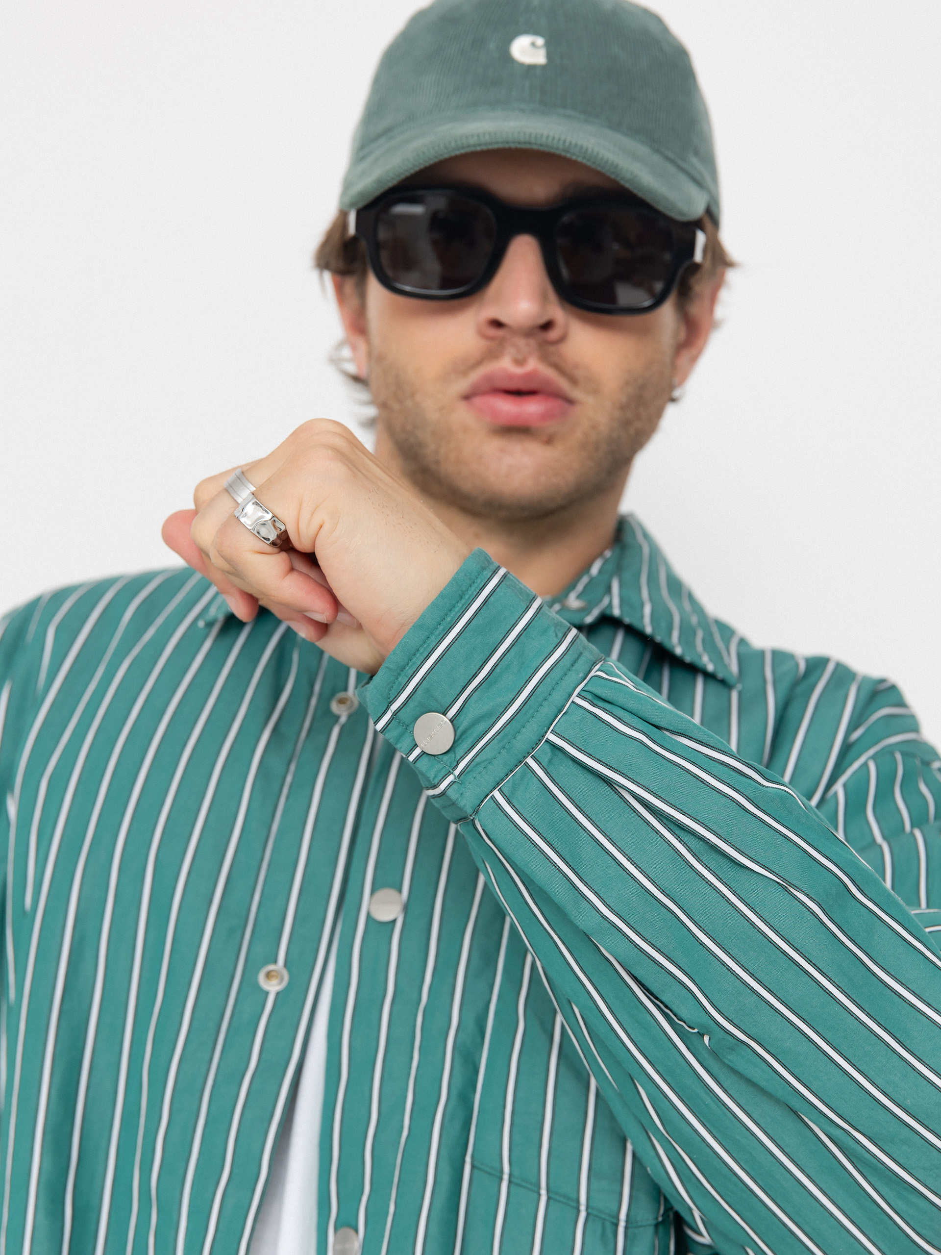 Bunda Carhartt WIP Grimsby (grimsby stripe/saguaro)