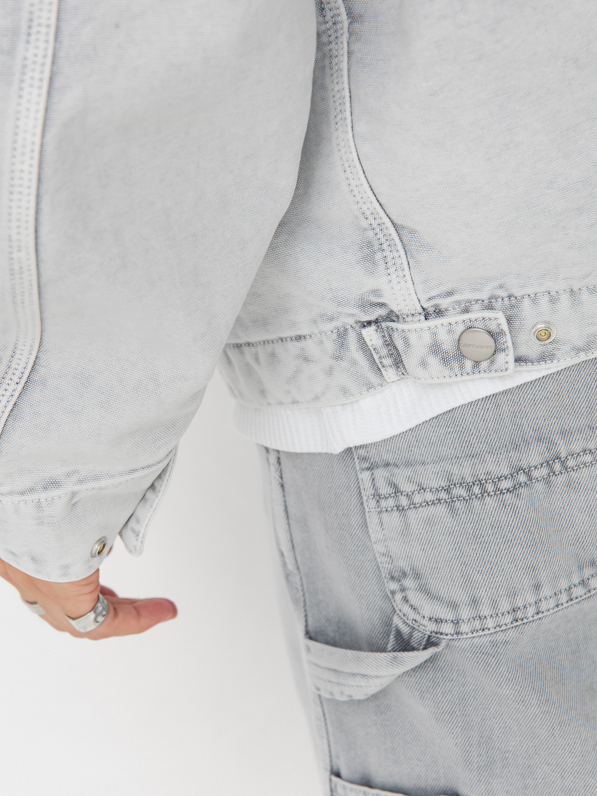 Bunda Carhartt WIP OG Detroit (black/black/chalk wash)