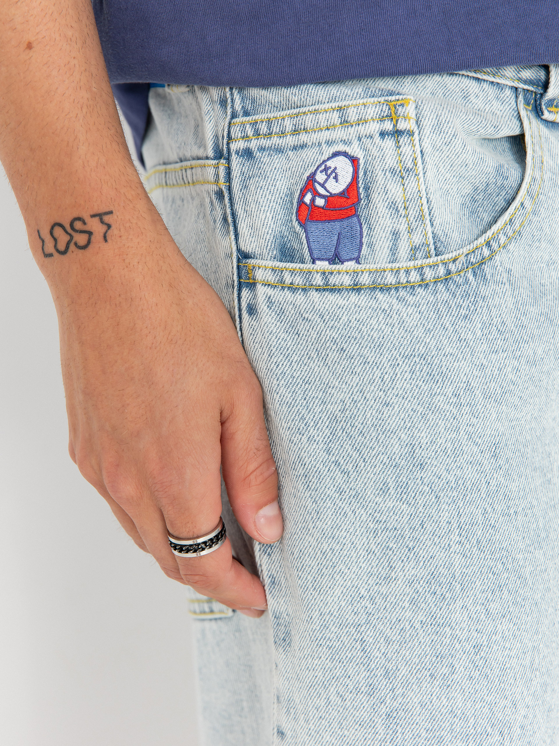 Kalhoty Polar Skate Big Boy OG Logo (light blue)