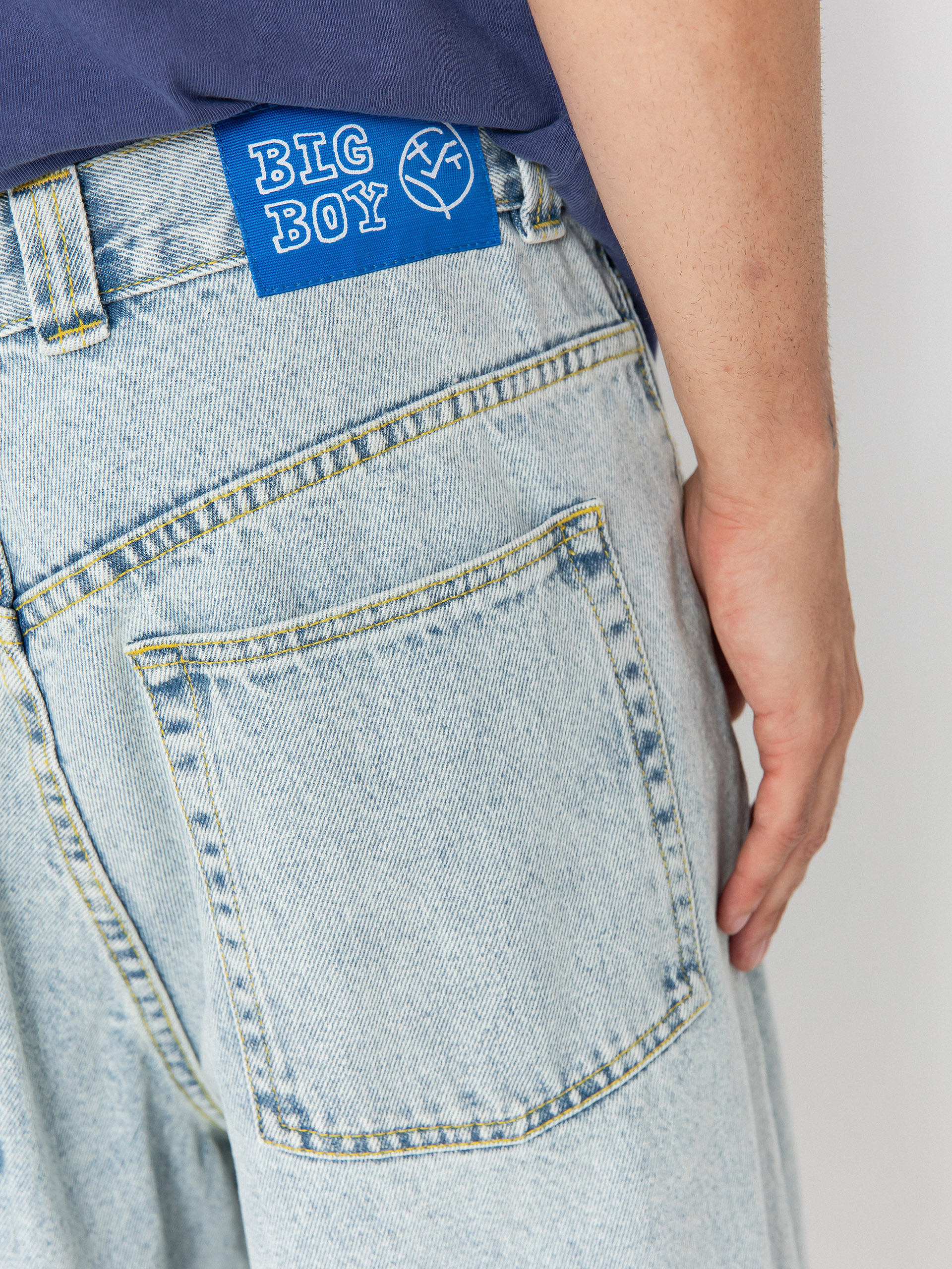 Kalhoty Polar Skate Big Boy OG Logo (light blue)