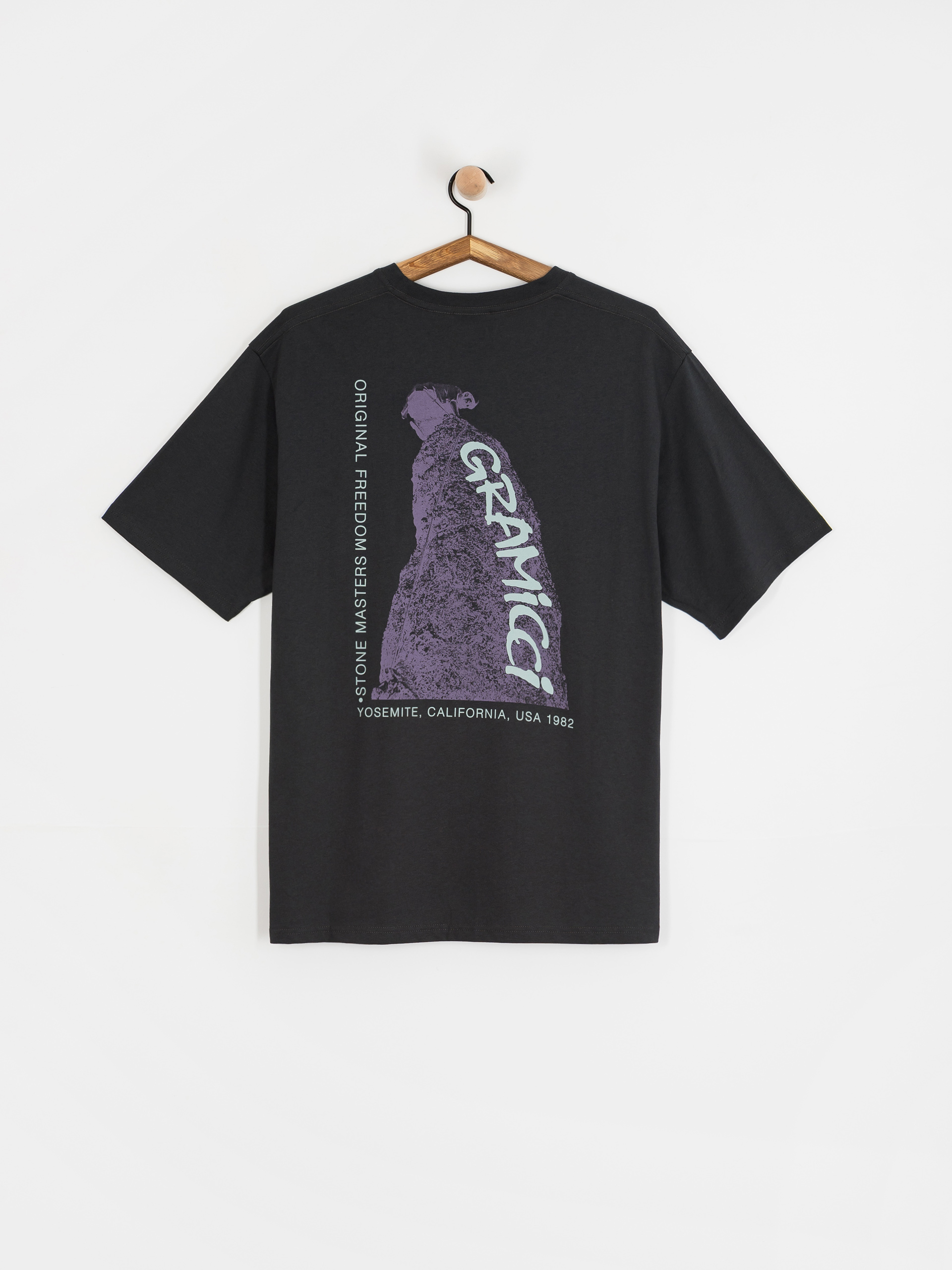 Tričko Gramicci Stonemasters (vintage black)