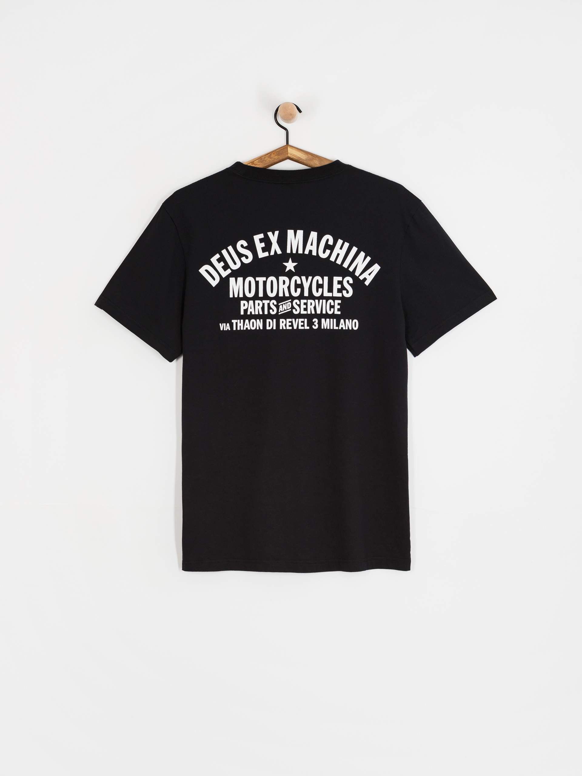 Tričko Deus Ex Machina Milano Address (black)