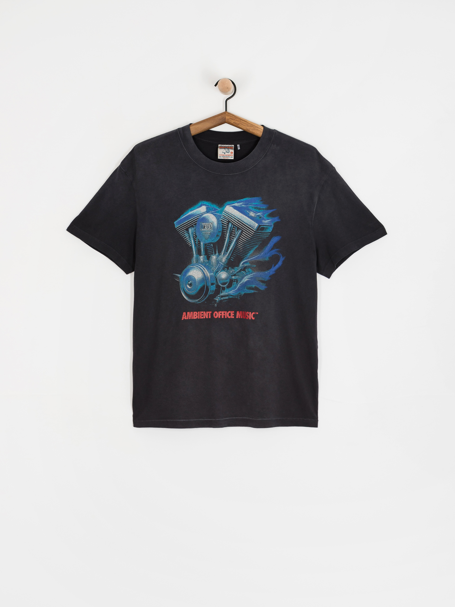 Tričko Deus Ex Machina Productive Hum (anthracite)