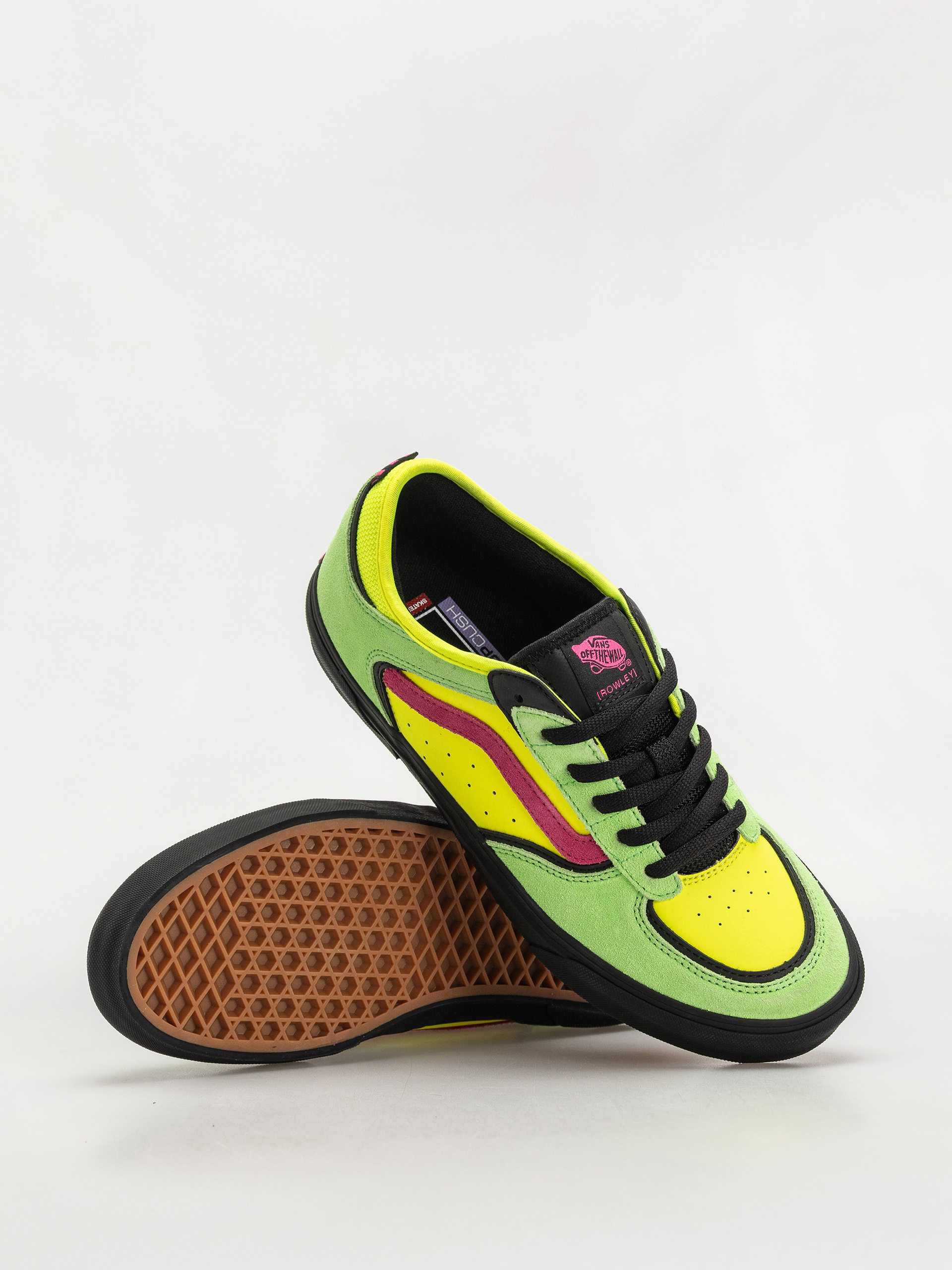 Boty Vans Skate Rowley (neon pink/green)
