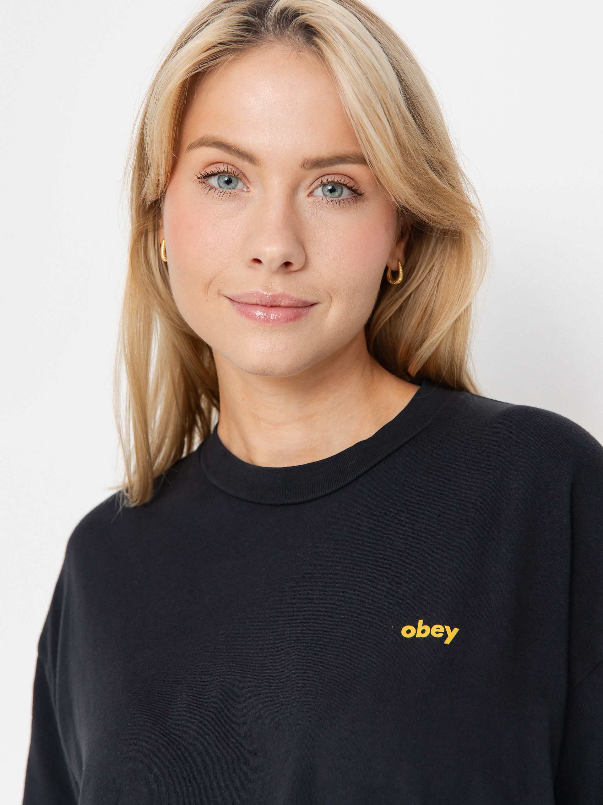 Tričko OBEY Obey Listen To The Best Wmn (digital black)