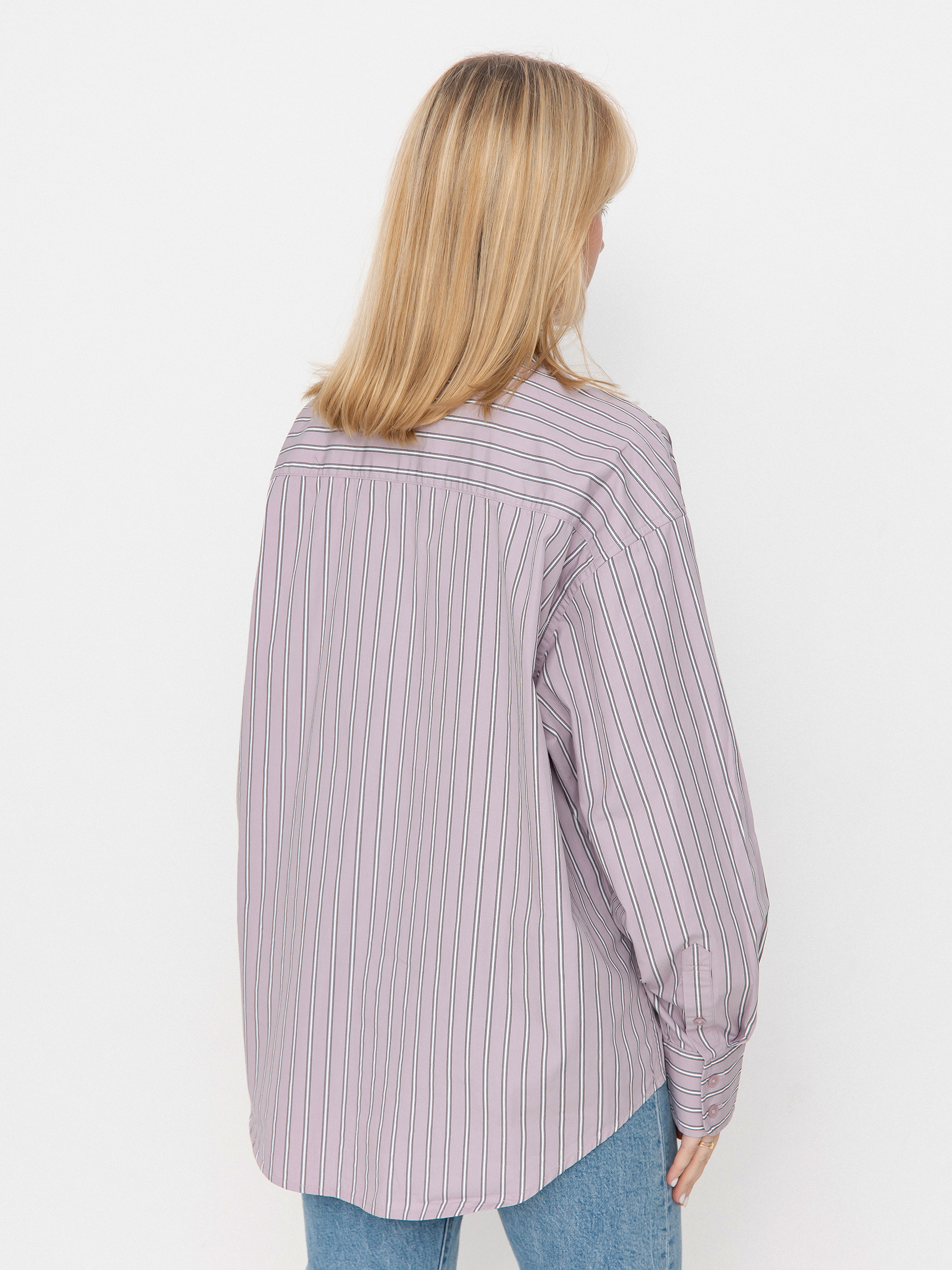 Košile Carhartt WIP Grimsby Wmn (grimsby stripe/pink fog)