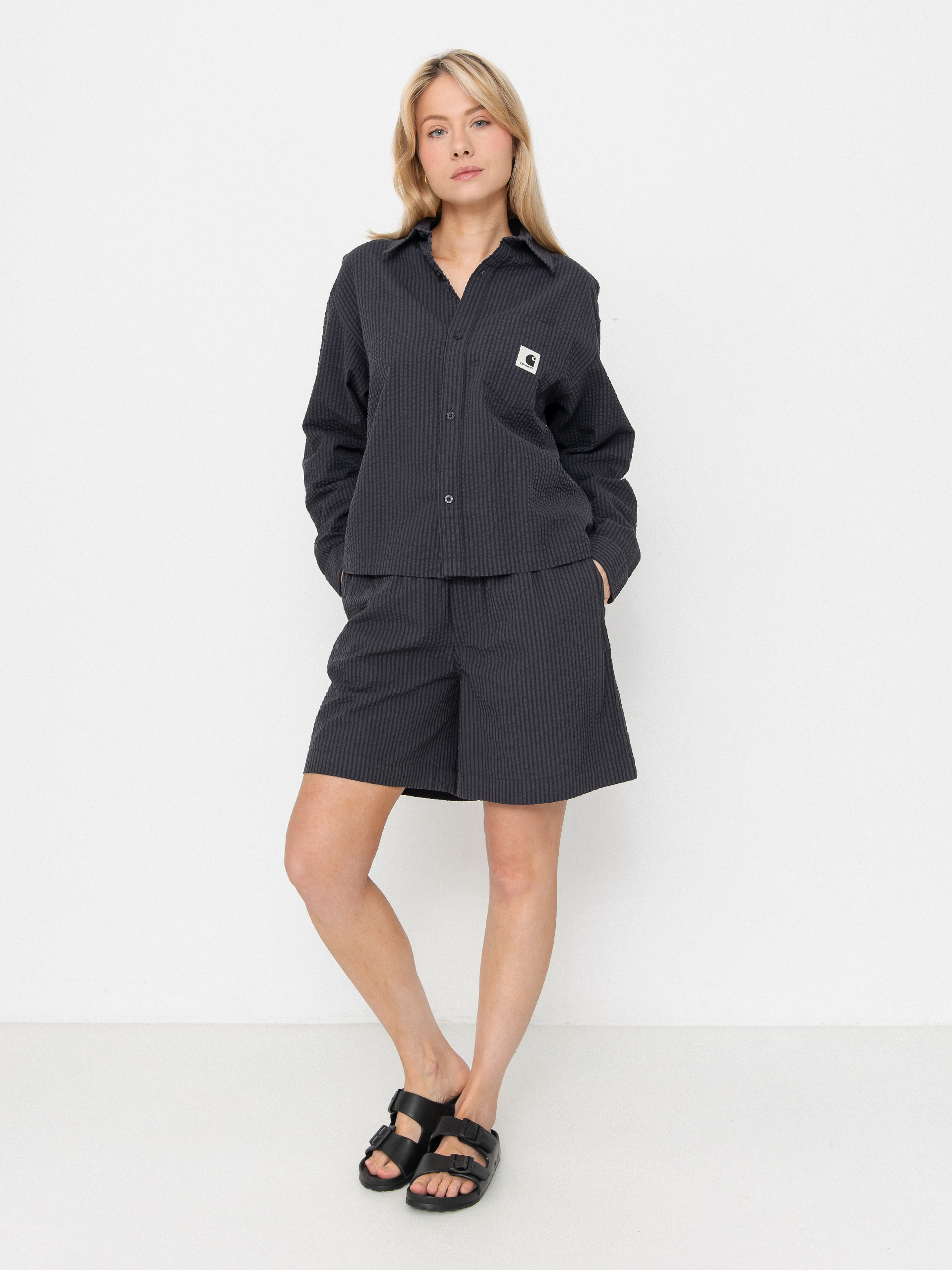 Košile Carhartt WIP Toland Wmn (toland stripe/black)