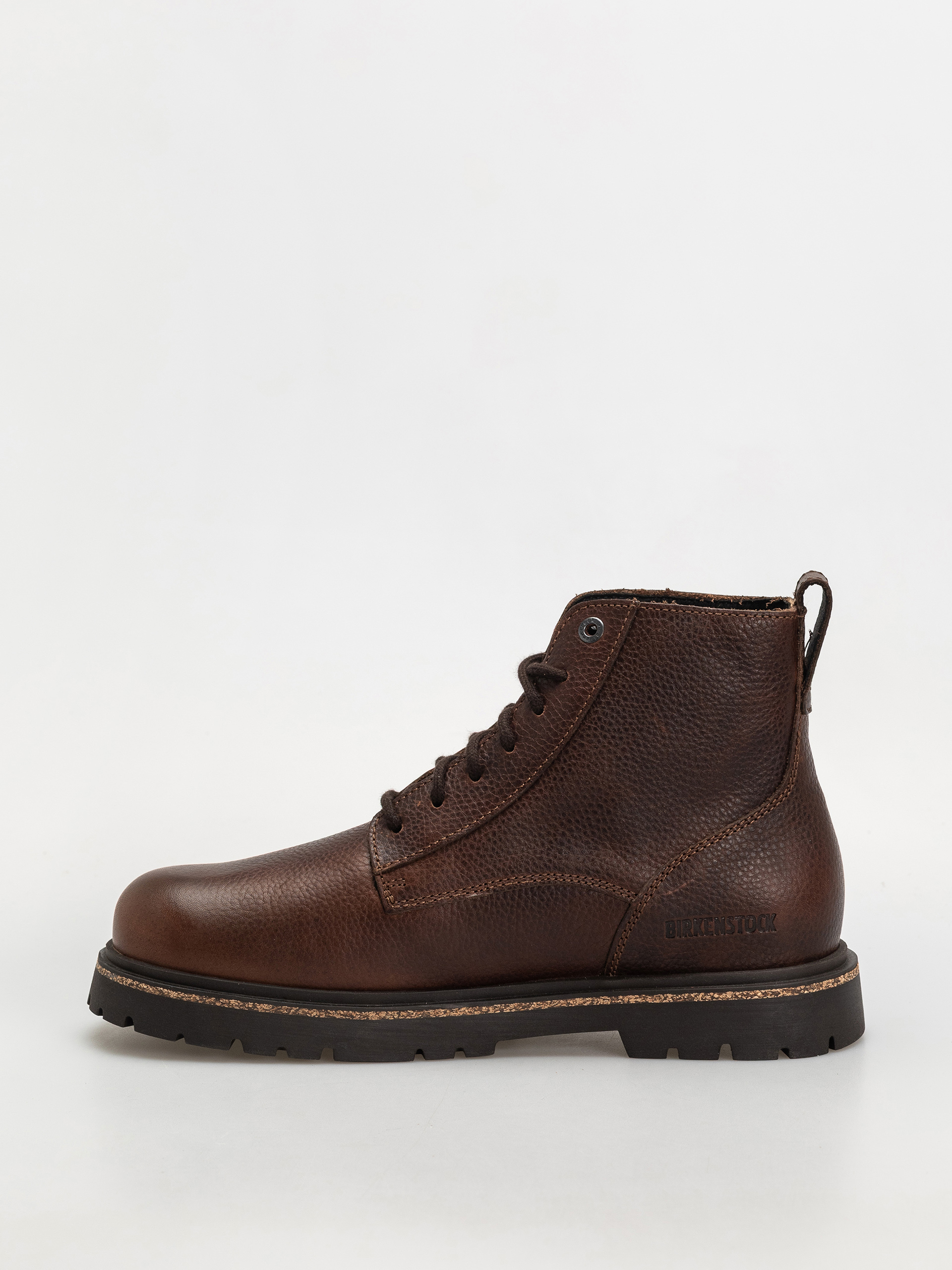 Boty Birkenstock Highwood Lace Mid Natural Leather Regular (chocolate)
