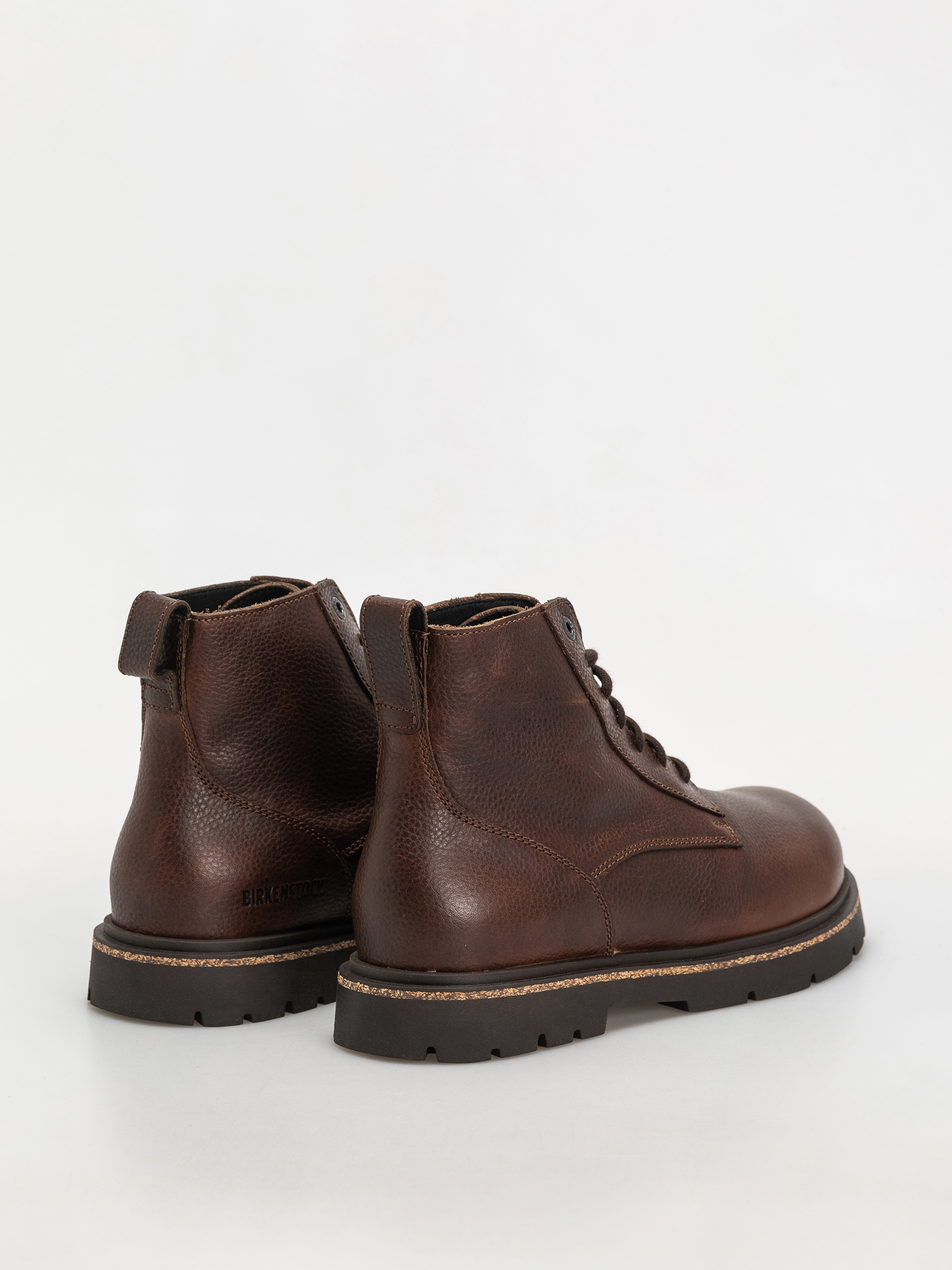 Boty Birkenstock Highwood Lace Mid Natural Leather Regular (chocolate)