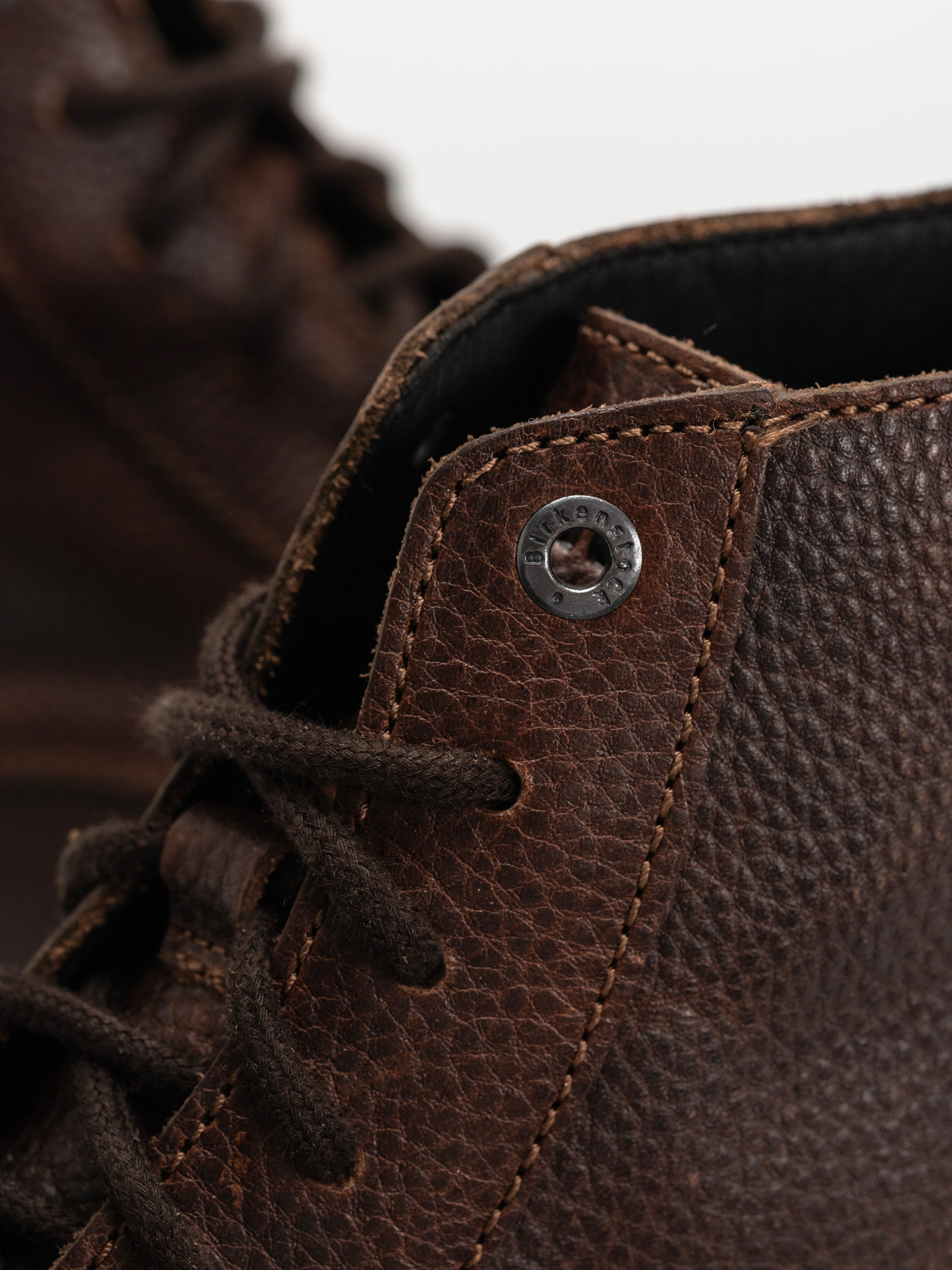 Boty Birkenstock Highwood Lace Mid Natural Leather Regular (chocolate)