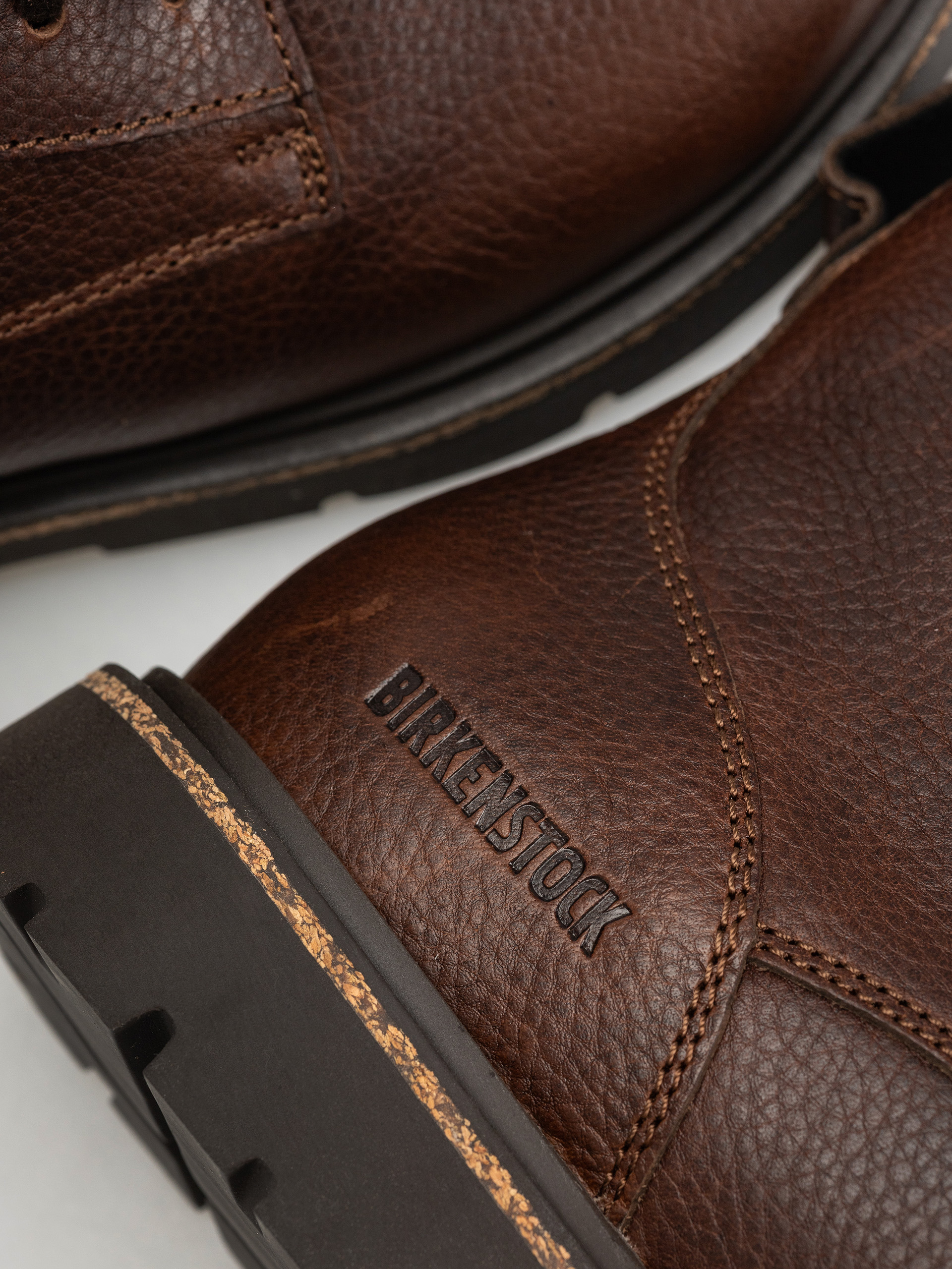 Boty Birkenstock Highwood Lace Mid Natural Leather Regular (chocolate)