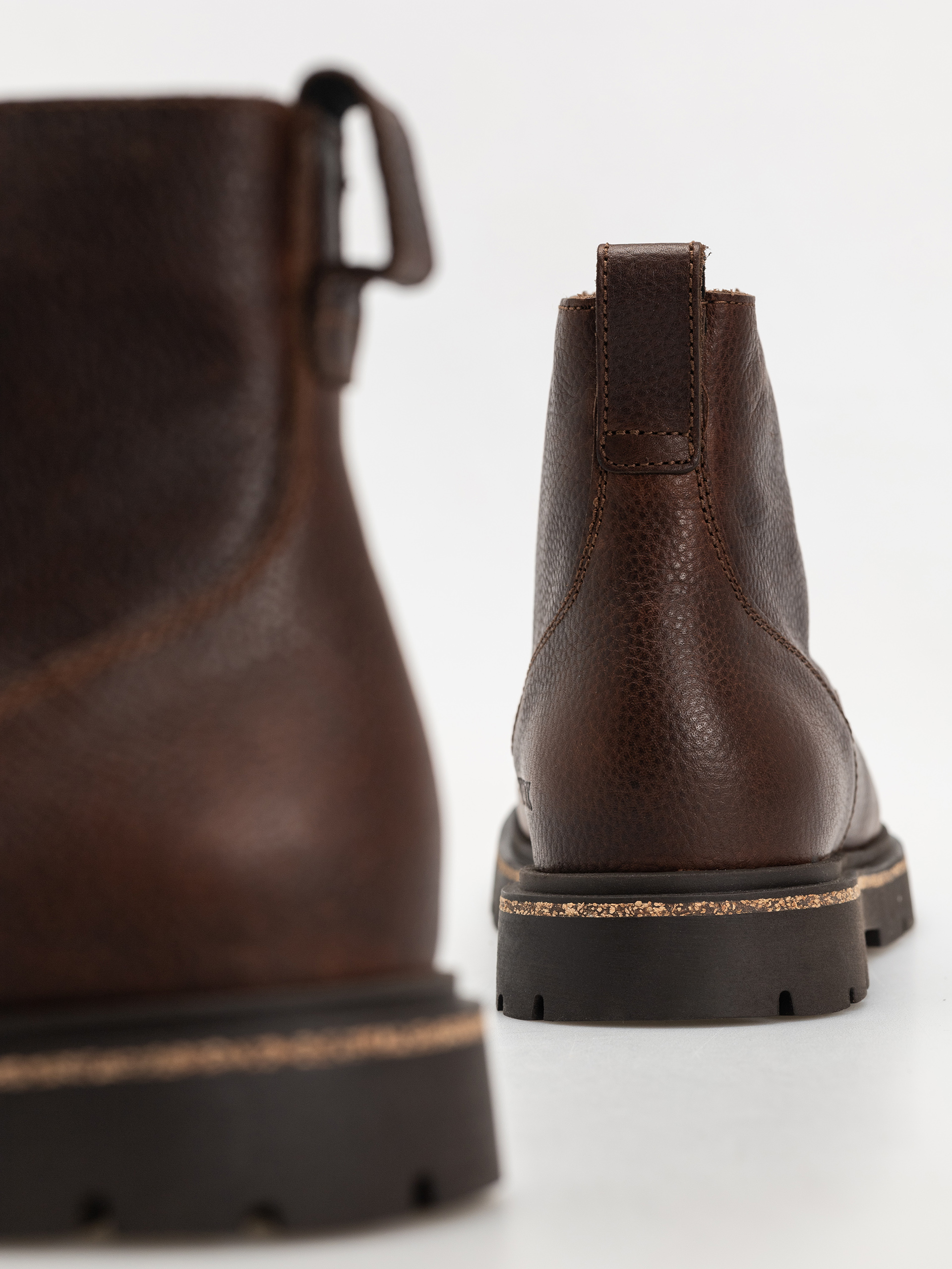 Boty Birkenstock Highwood Lace Mid Natural Leather Regular (chocolate)
