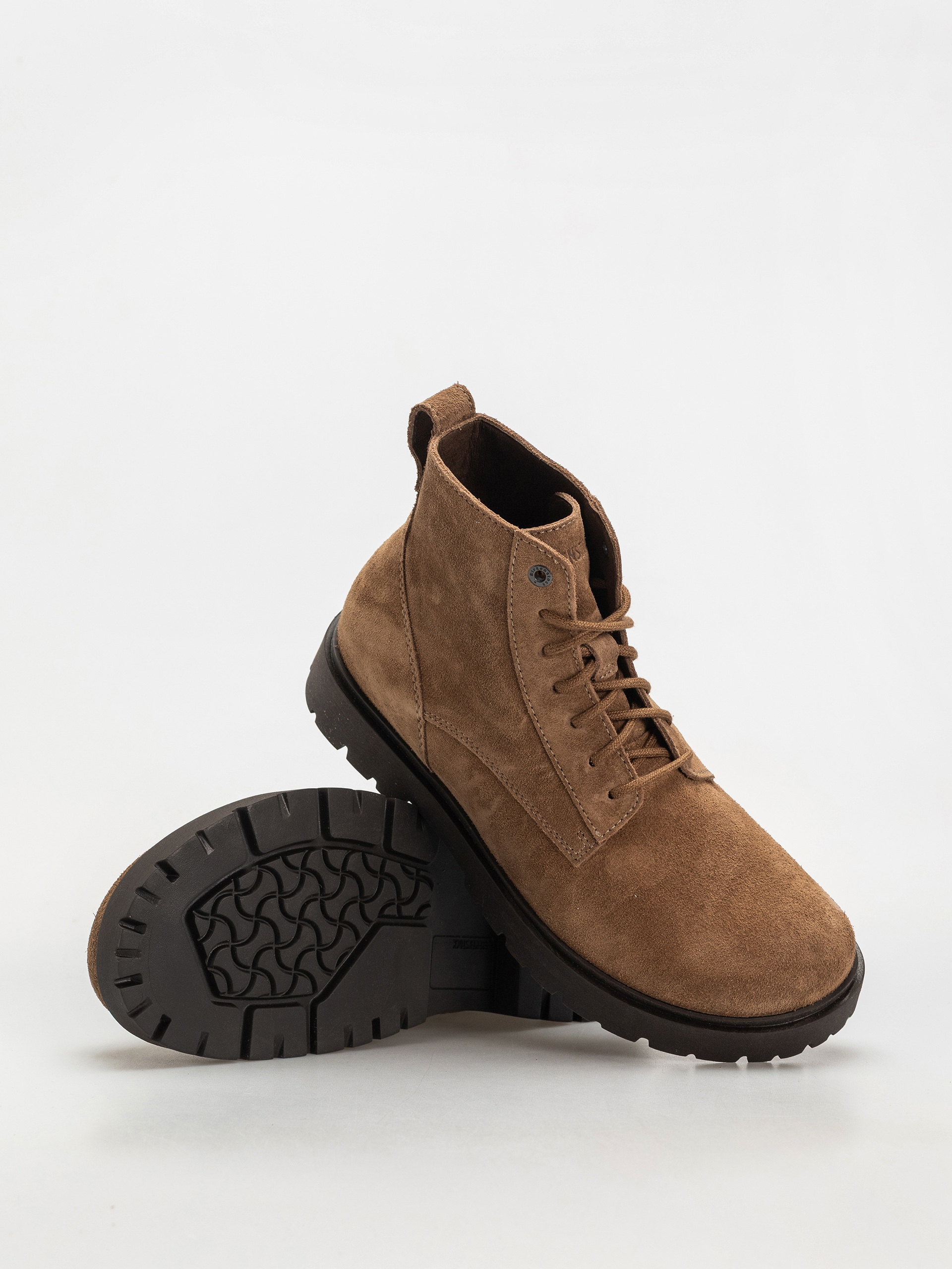 Boty Birkenstock Highwood Lace Mid Suede Leather Regular (dark tea)