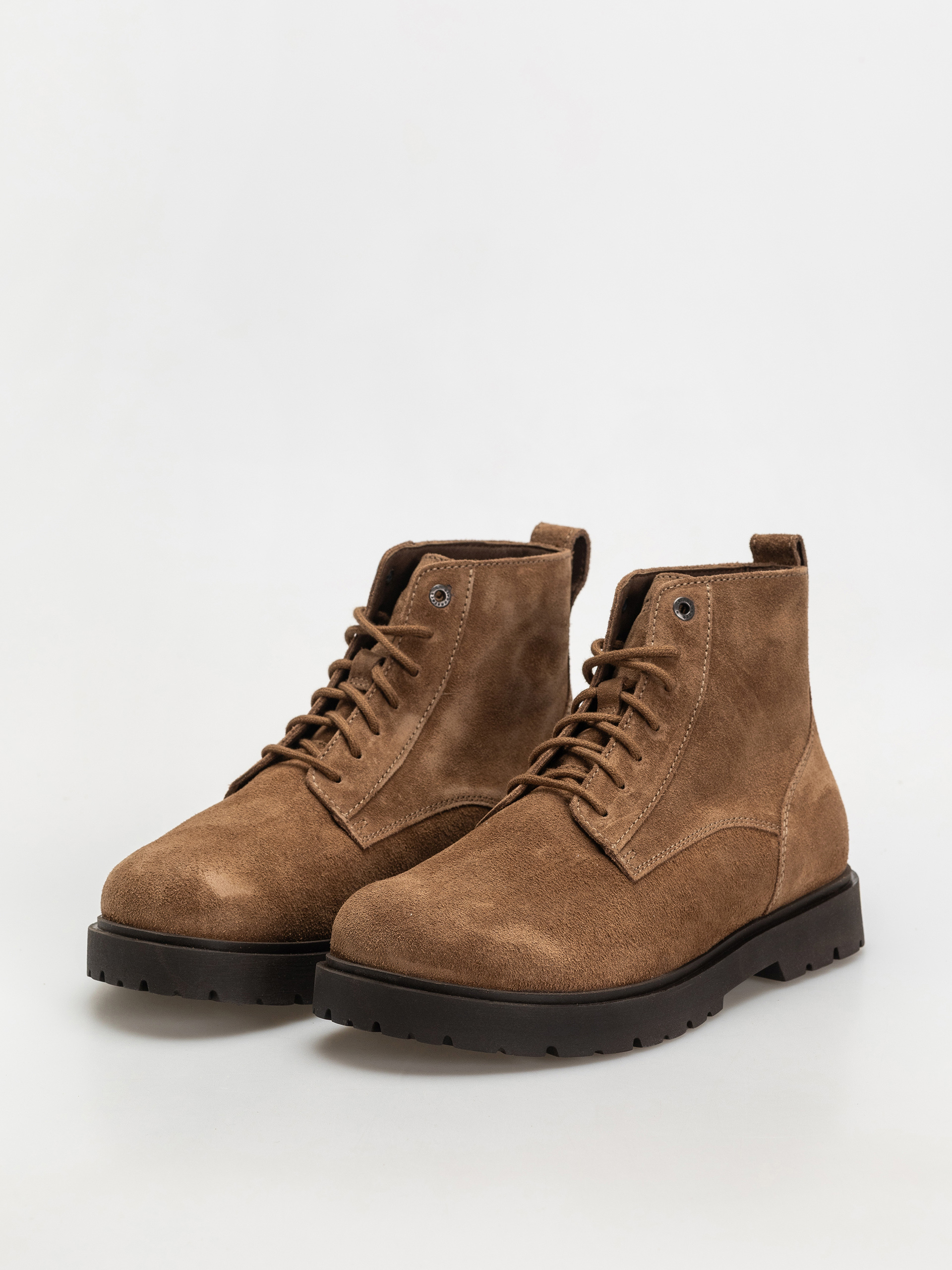 Boty Birkenstock Highwood Lace Mid Suede Leather Regular (dark tea)