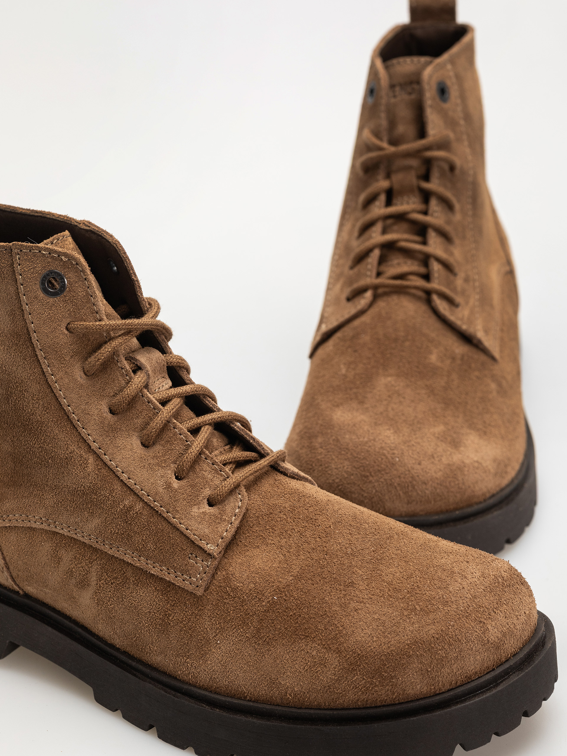 Boty Birkenstock Highwood Lace Mid Suede Leather Regular (dark tea)