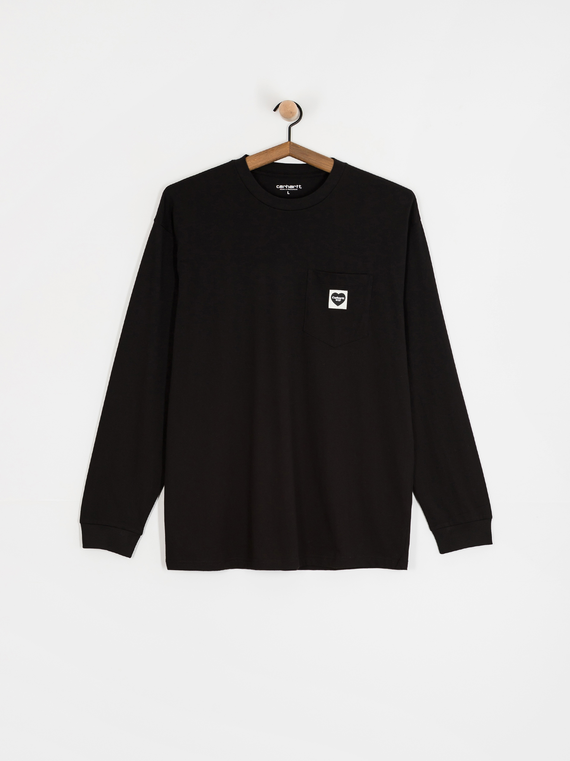 Triko Carhartt WIP Pocket Heart (black/black)