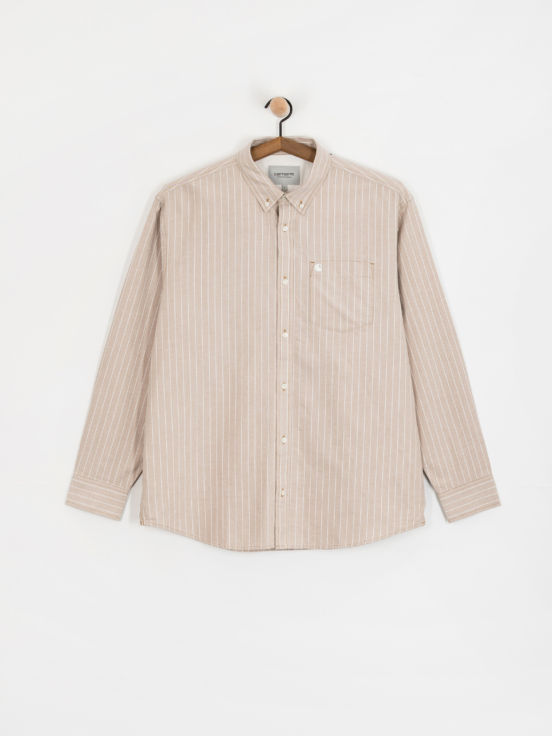 Košile Carhartt WIP Cassel (cassel stripe/peanut/white)