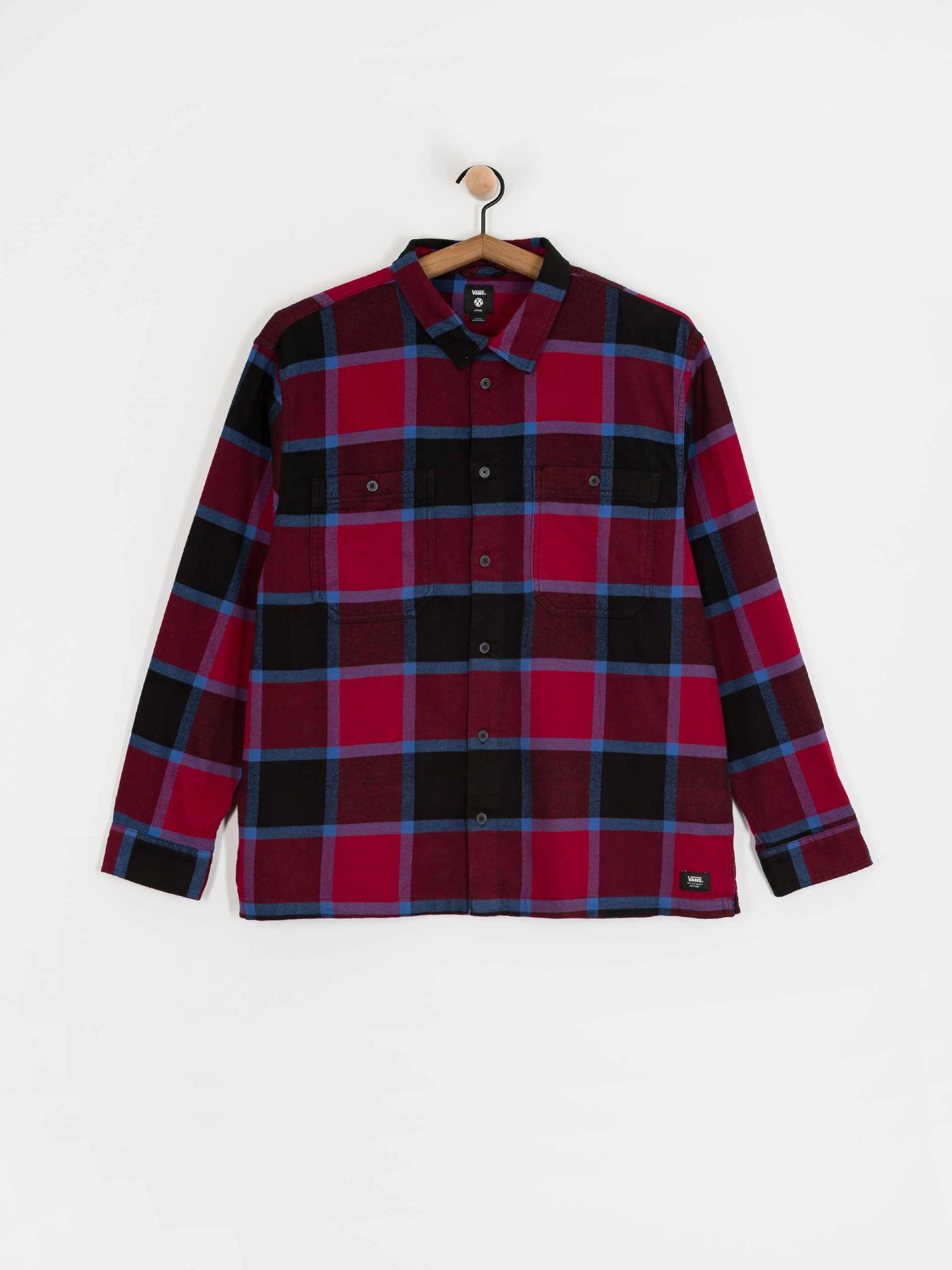 Košile Vans Larkspur Plaid Flannel (bordeaux/black)