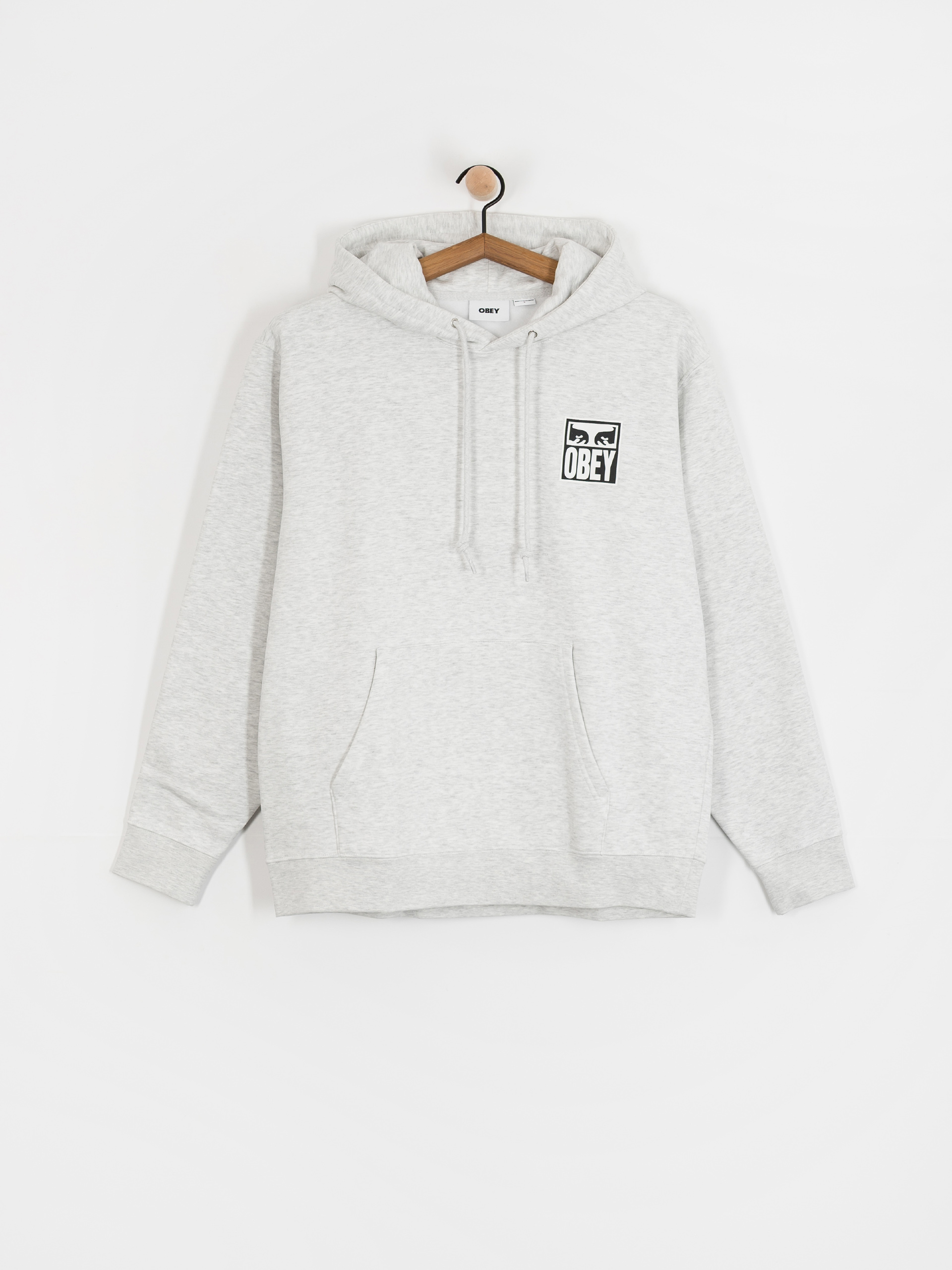 Mikina s kapucí OBEY Obey Eyes Icon HD (heather grey)