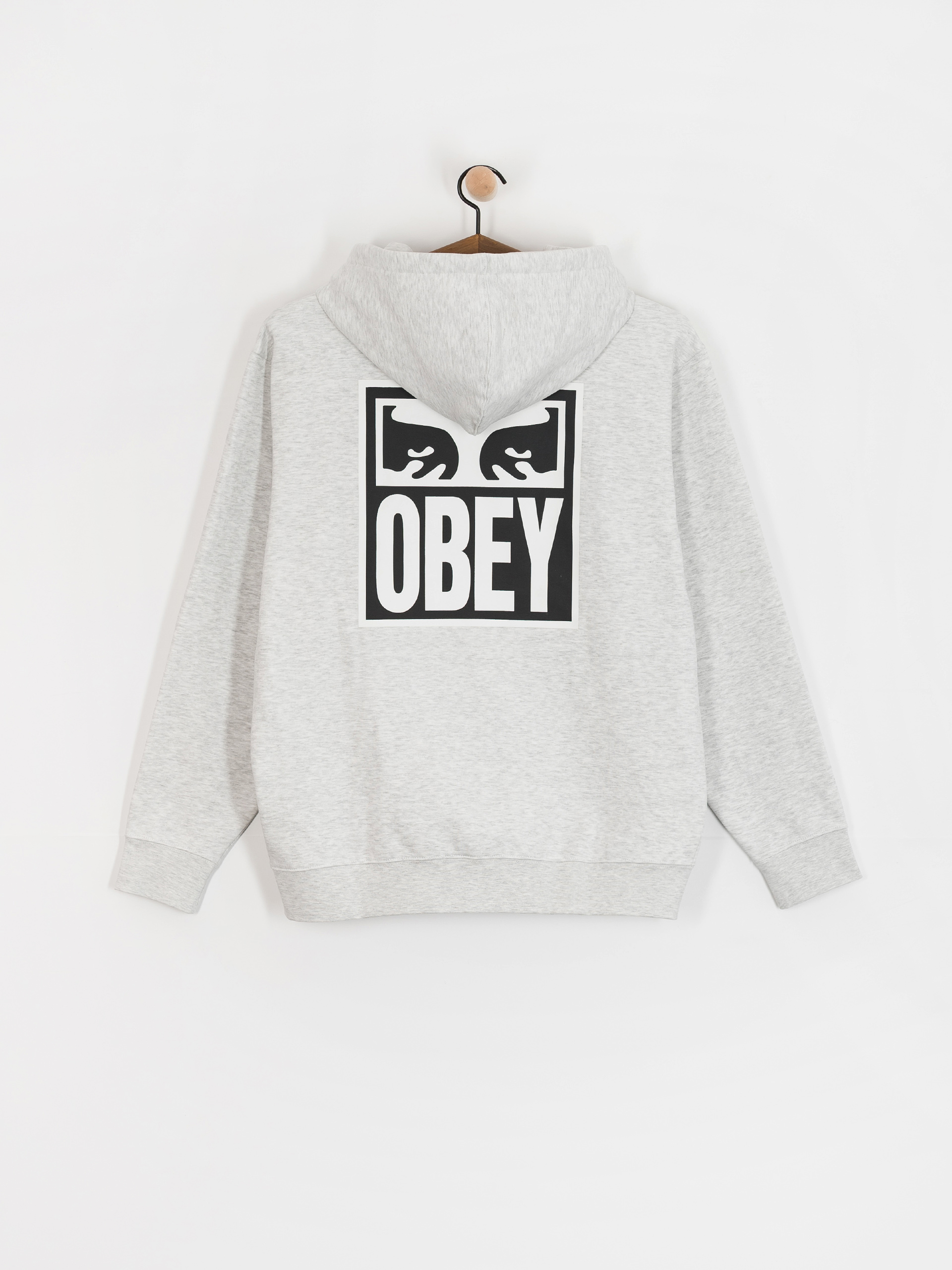 Mikina s kapucí OBEY Obey Eyes Icon HD (heather grey)