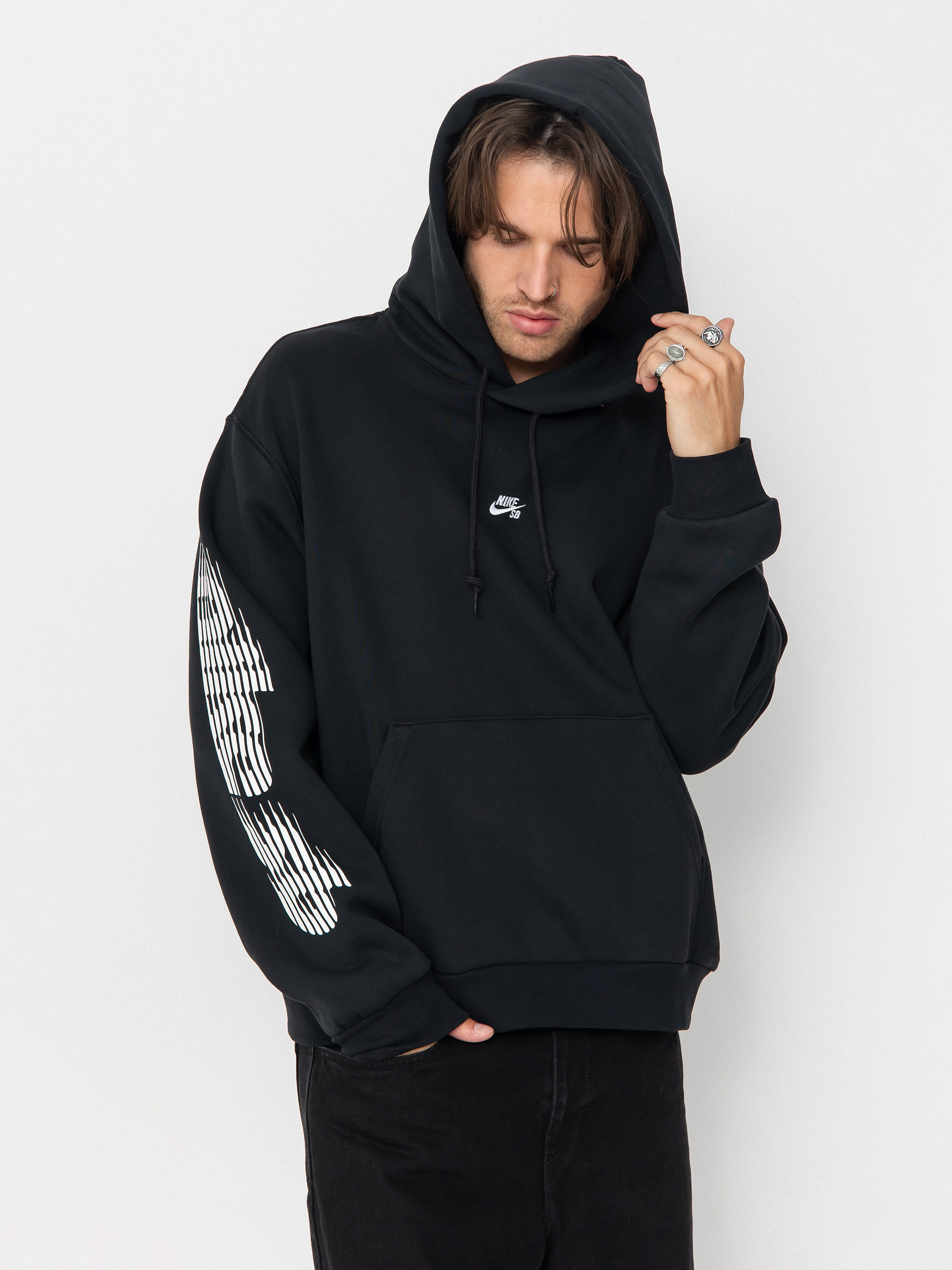 Mikina s kapucu00ed Nike SB Bb Ssnl Gfx HD (black/white)