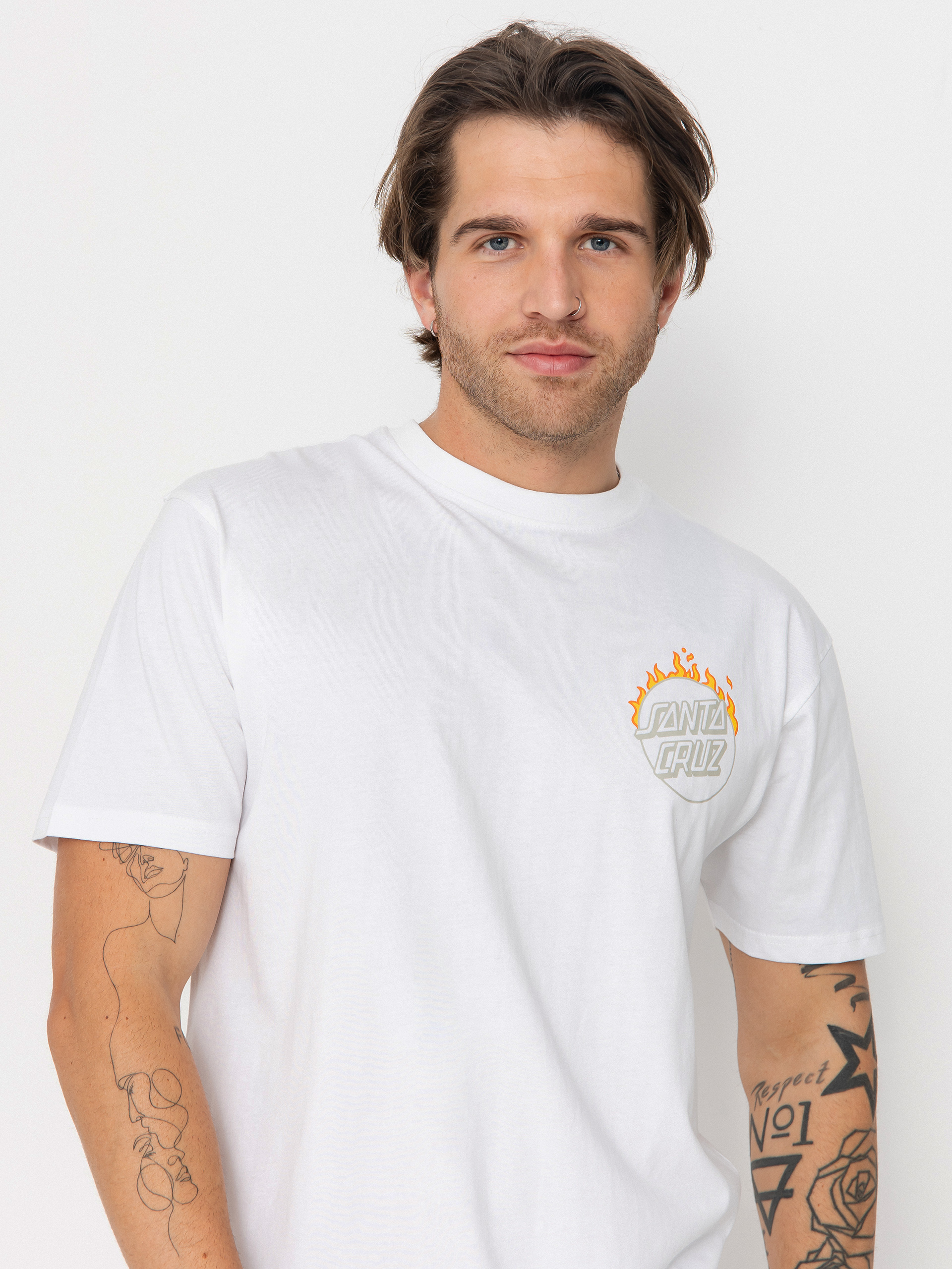 Tričko Santa Cruz Burnt Opus Ovrszd (white)
