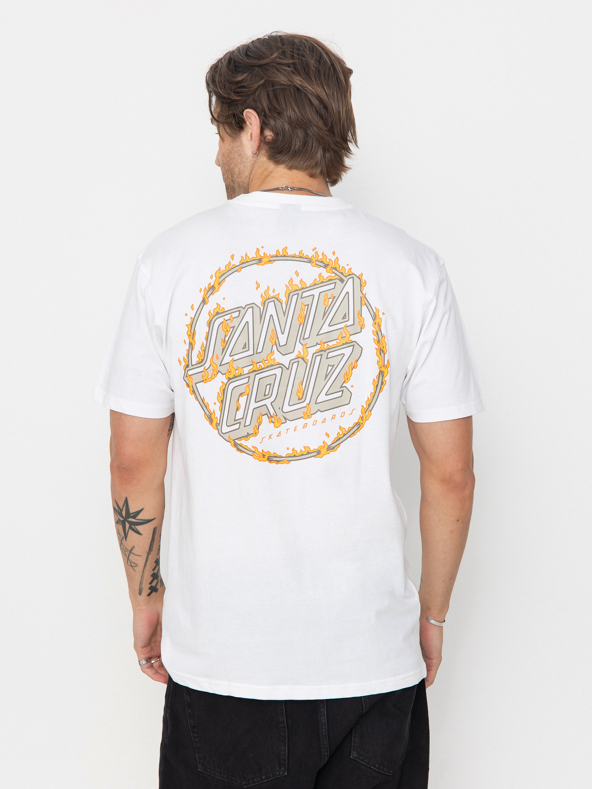 Tričko Santa Cruz Burnt Opus Ovrszd (white)