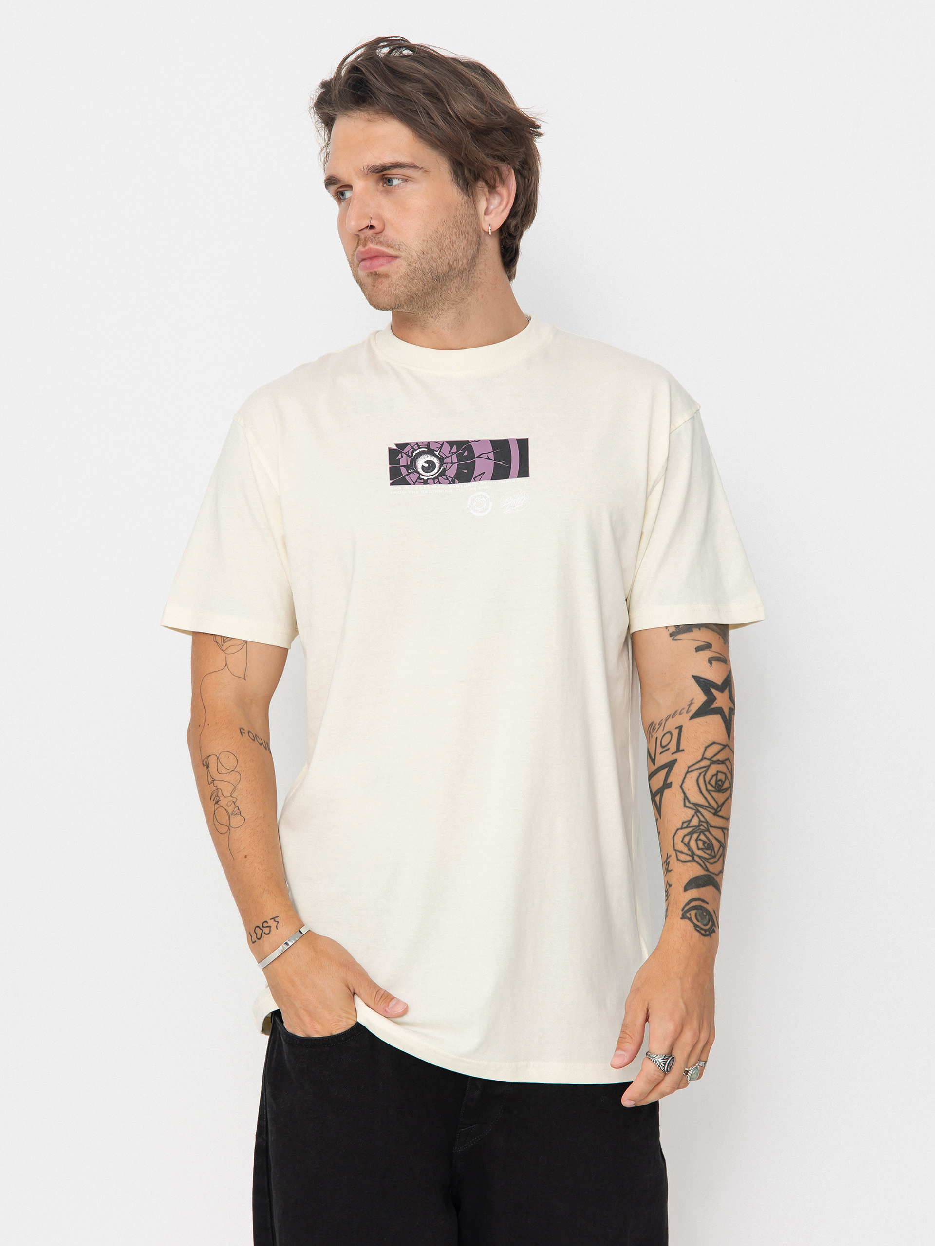 Tričko Santa Cruz Roskopp Dissect Strip (unbleached cotton)