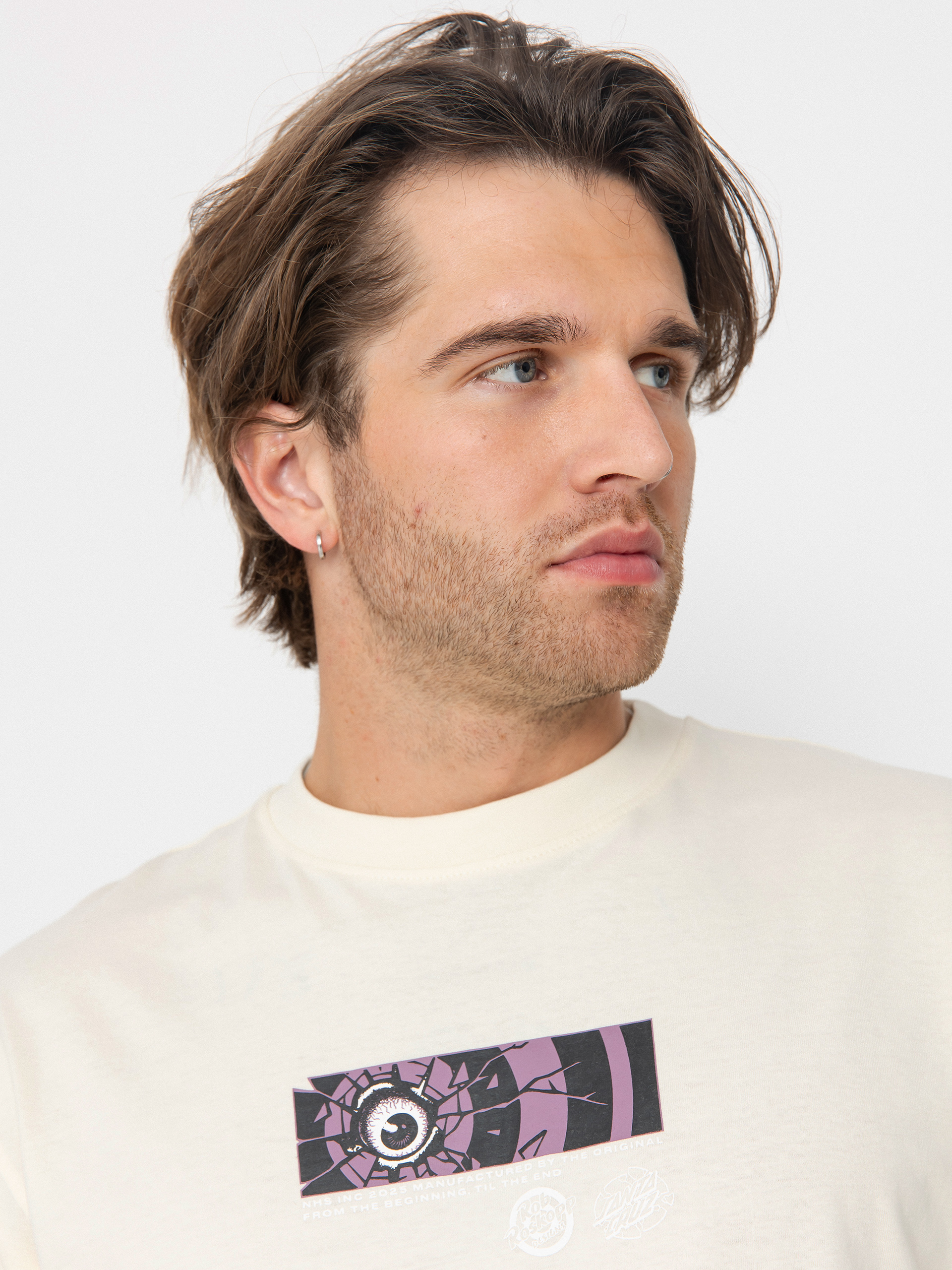 Tričko Santa Cruz Roskopp Dissect Strip (unbleached cotton)